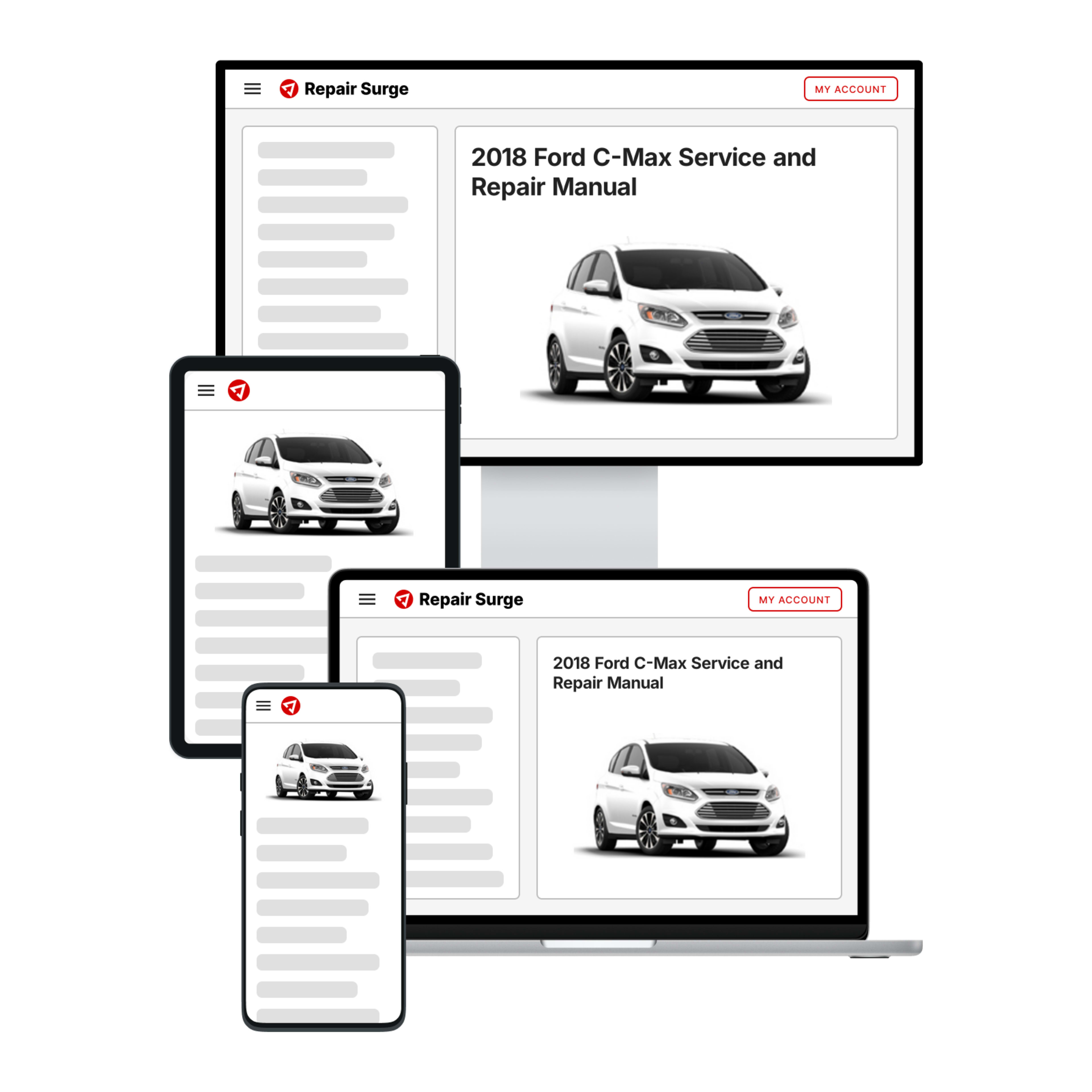 2018 Ford C-Max service and repair manual hero image