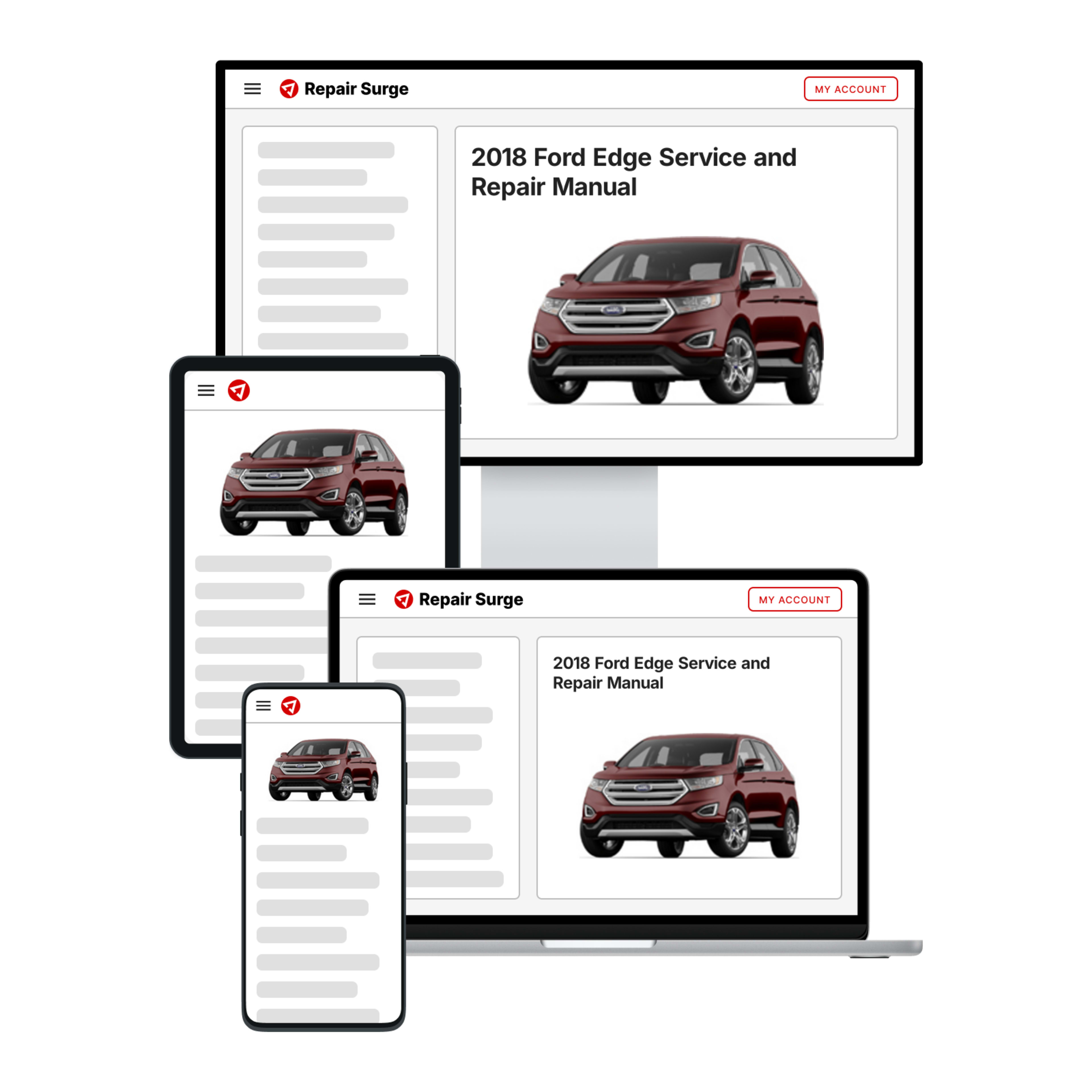 2018 Ford Edge service and repair manual hero image