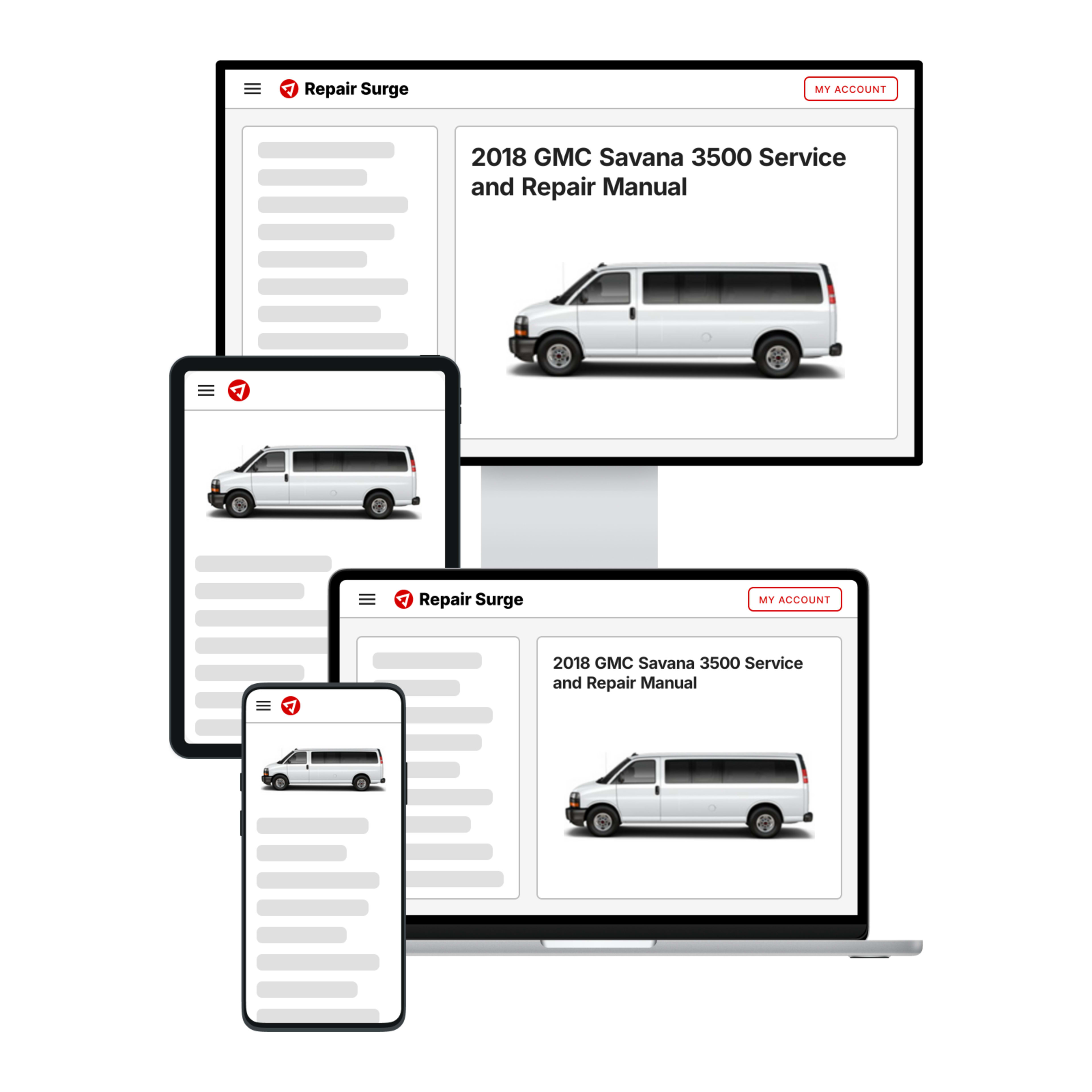 2018 GMC Savana 3500 service and repair manual hero image