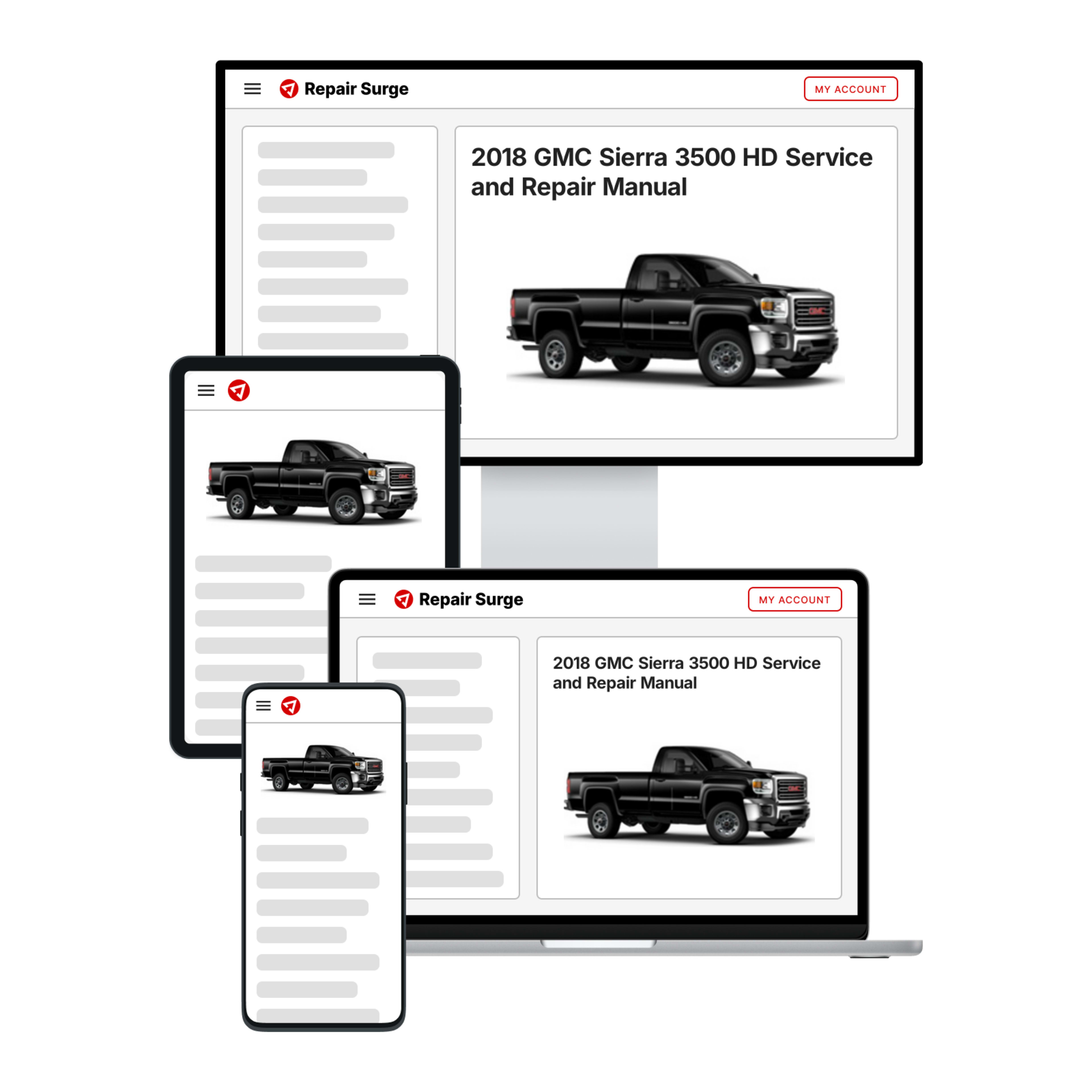 2018 GMC Sierra 3500 HD service and repair manual hero image