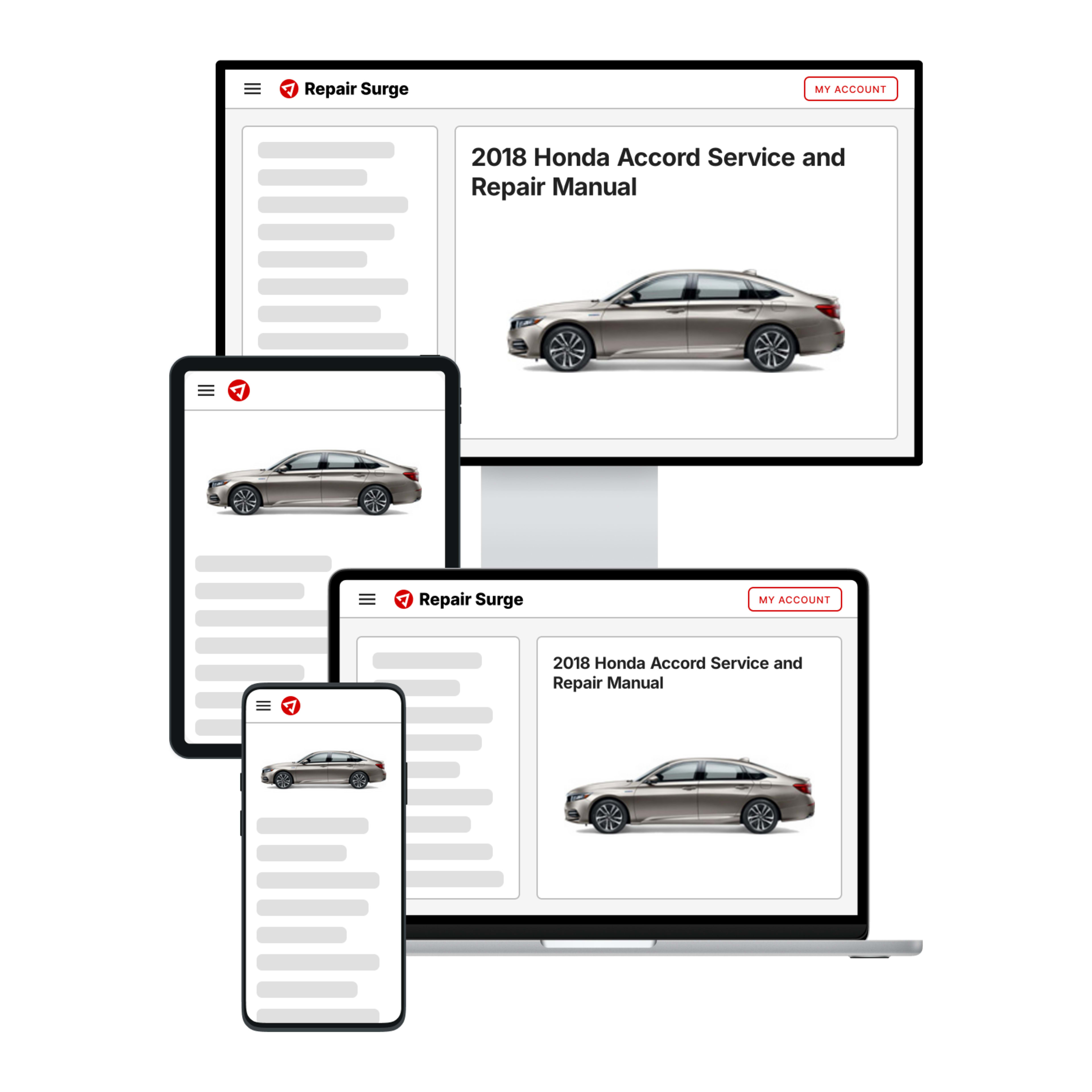 2018 Honda Accord service and repair manual hero image