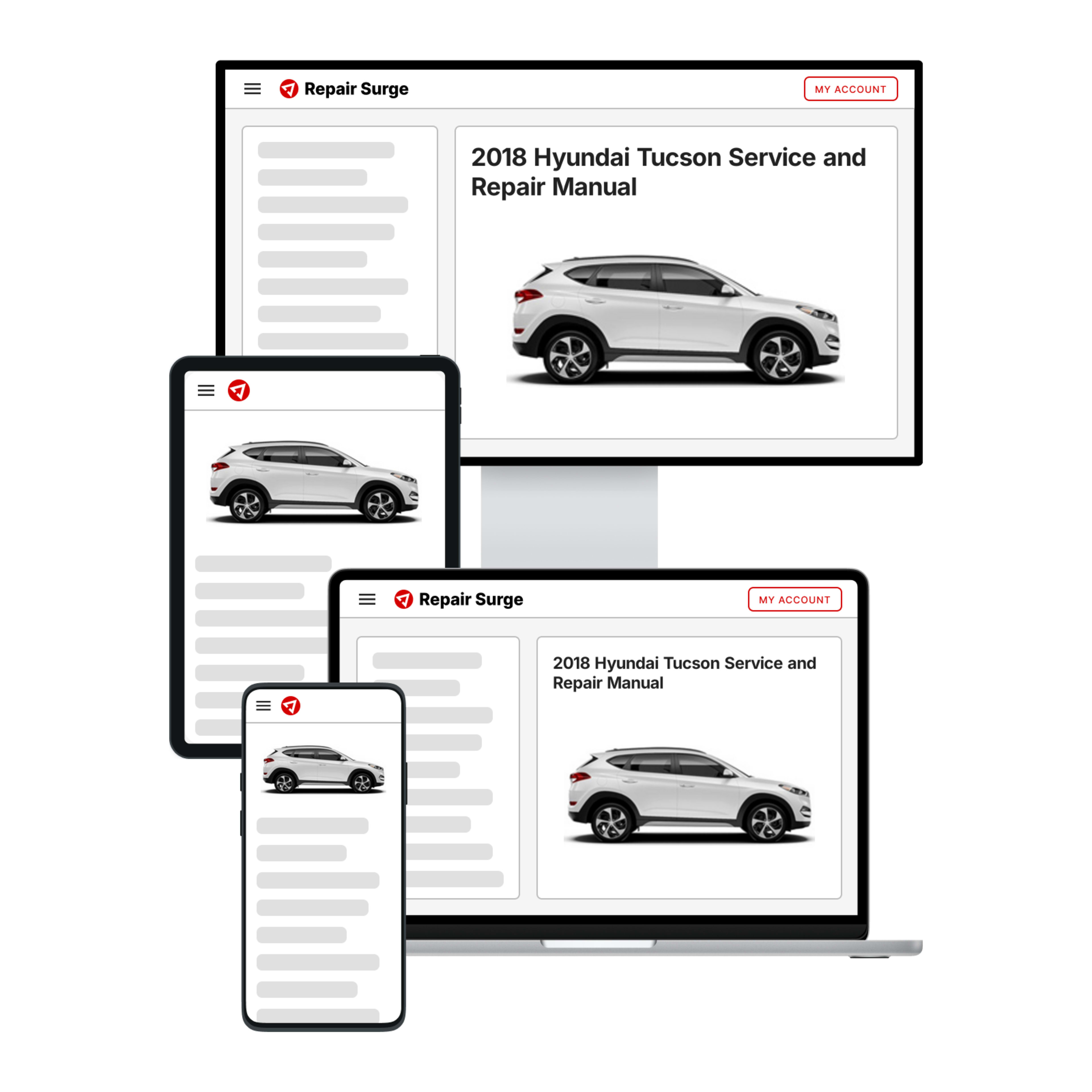 2018 Hyundai Tucson service and repair manual hero image