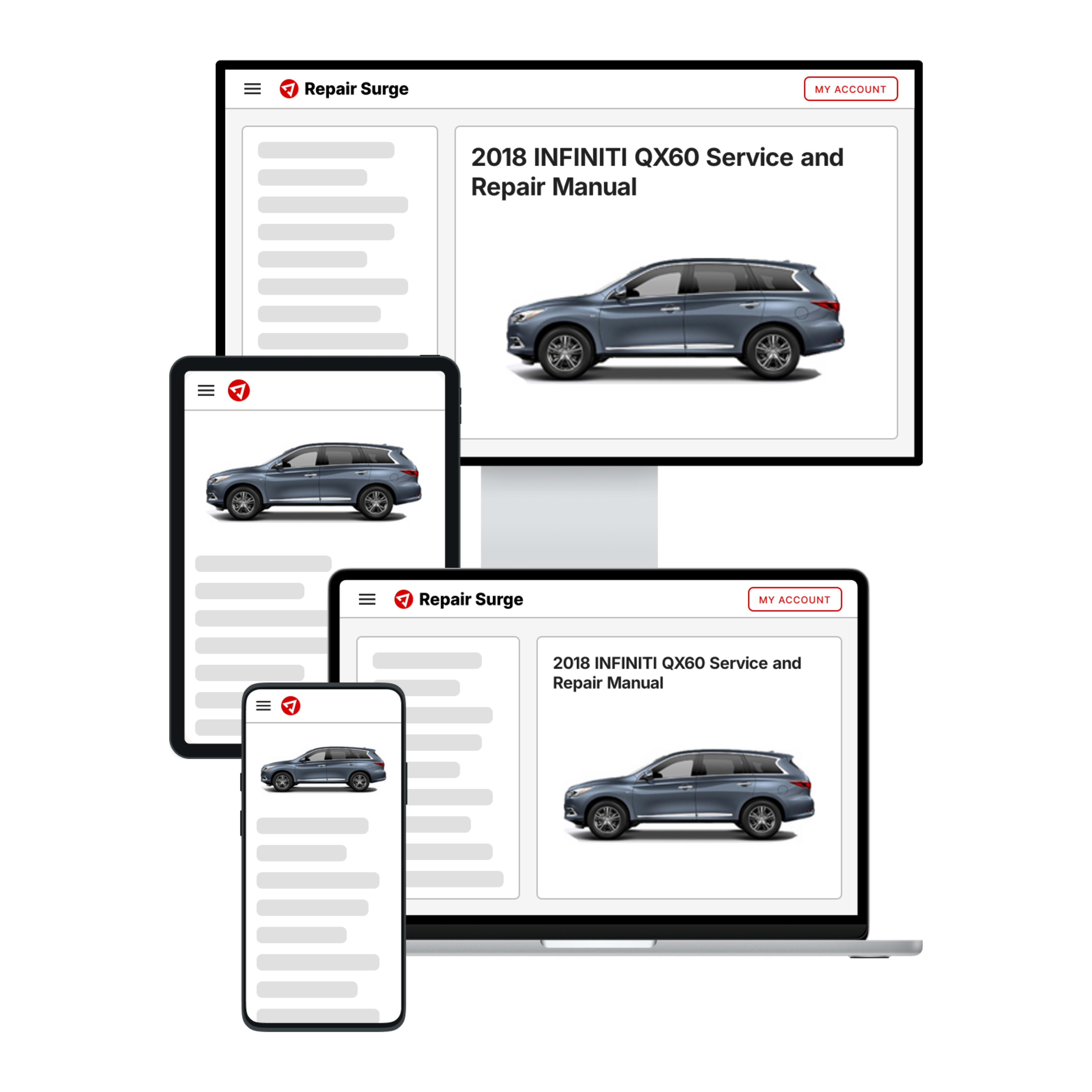 2018 INFINITI QX60 service and repair manual hero image