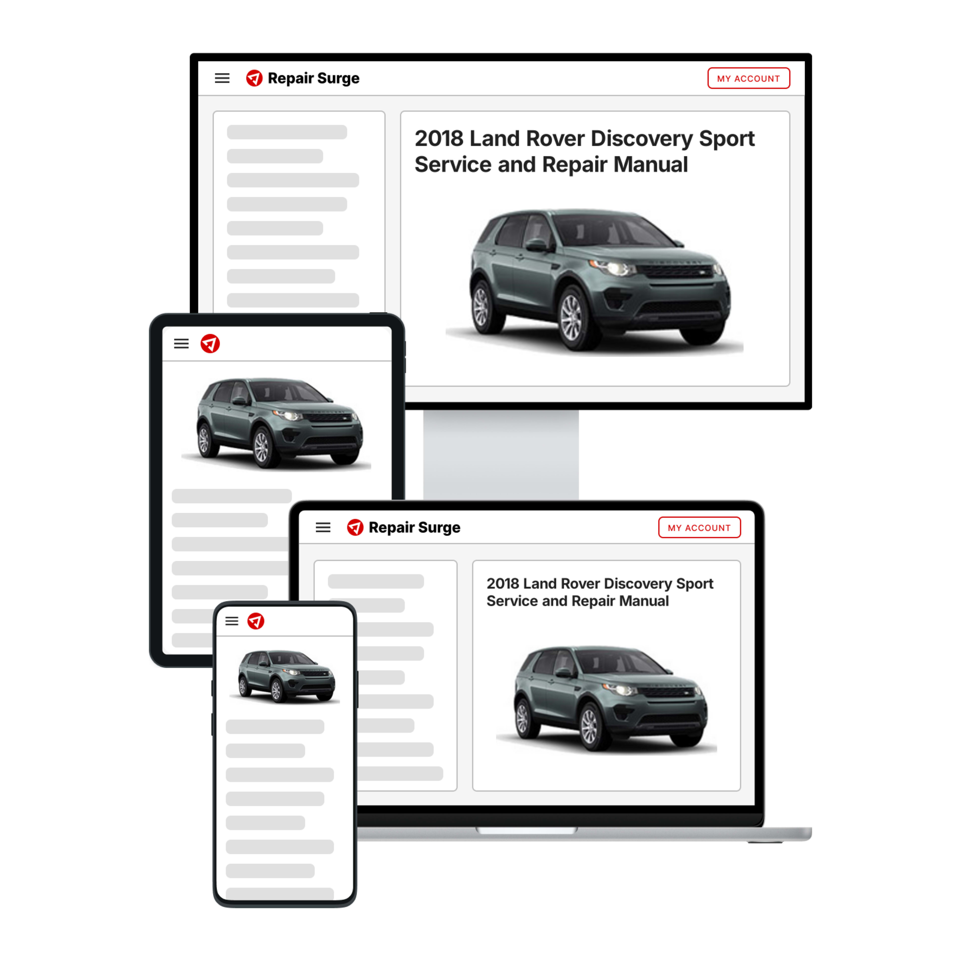 2018 Land Rover Discovery Sport service and repair manual hero image