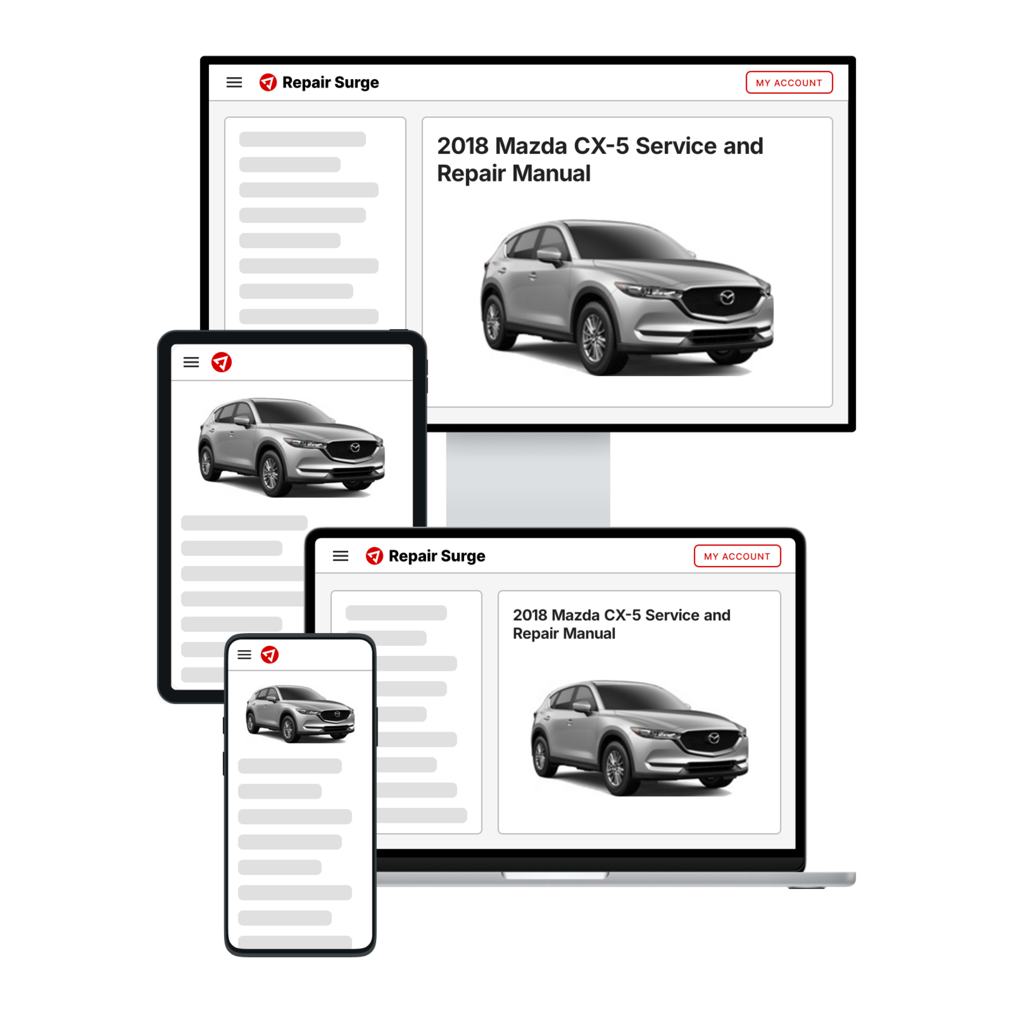 2018 Mazda CX-5 service and repair manual hero image