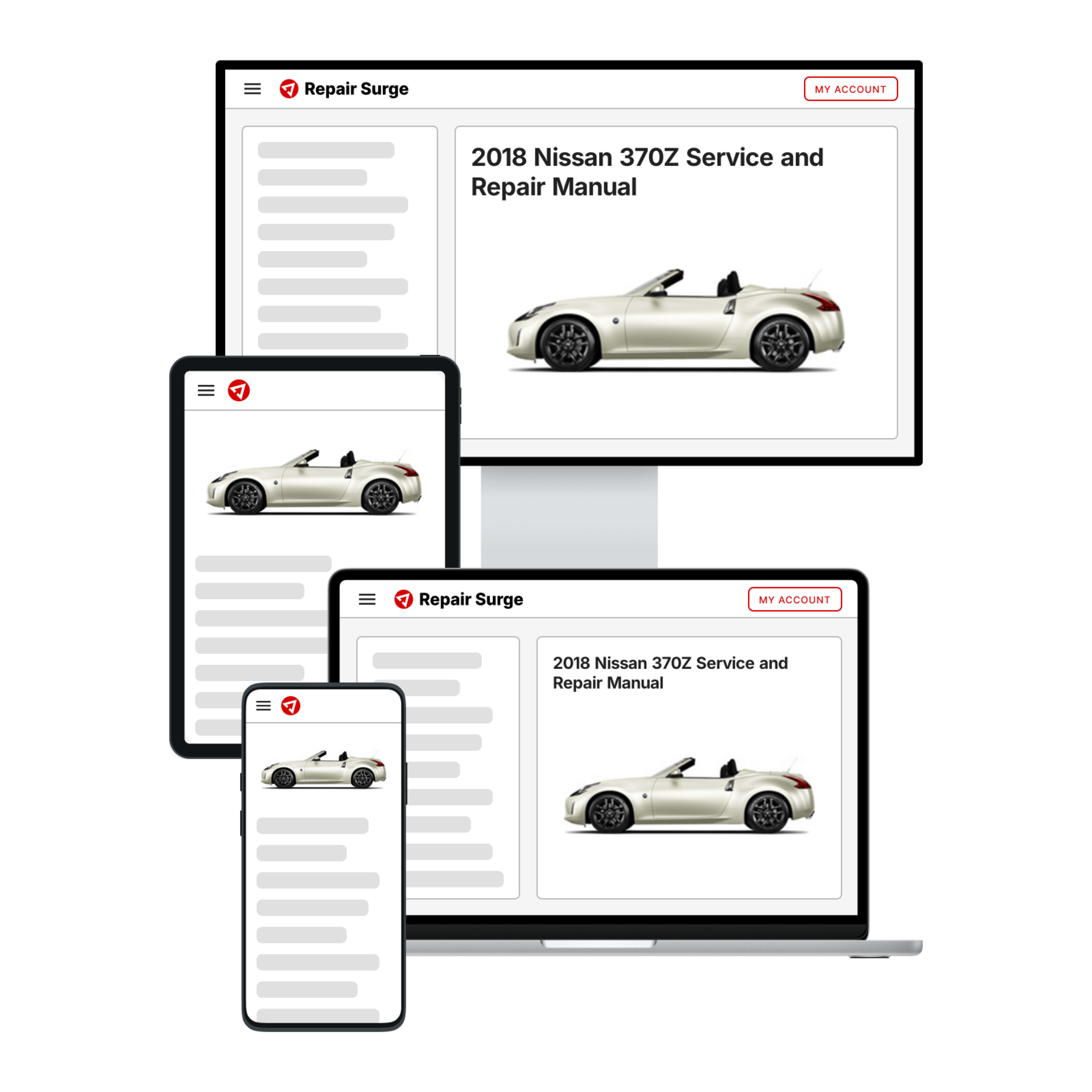 2018 Nissan 370Z service and repair manual hero image