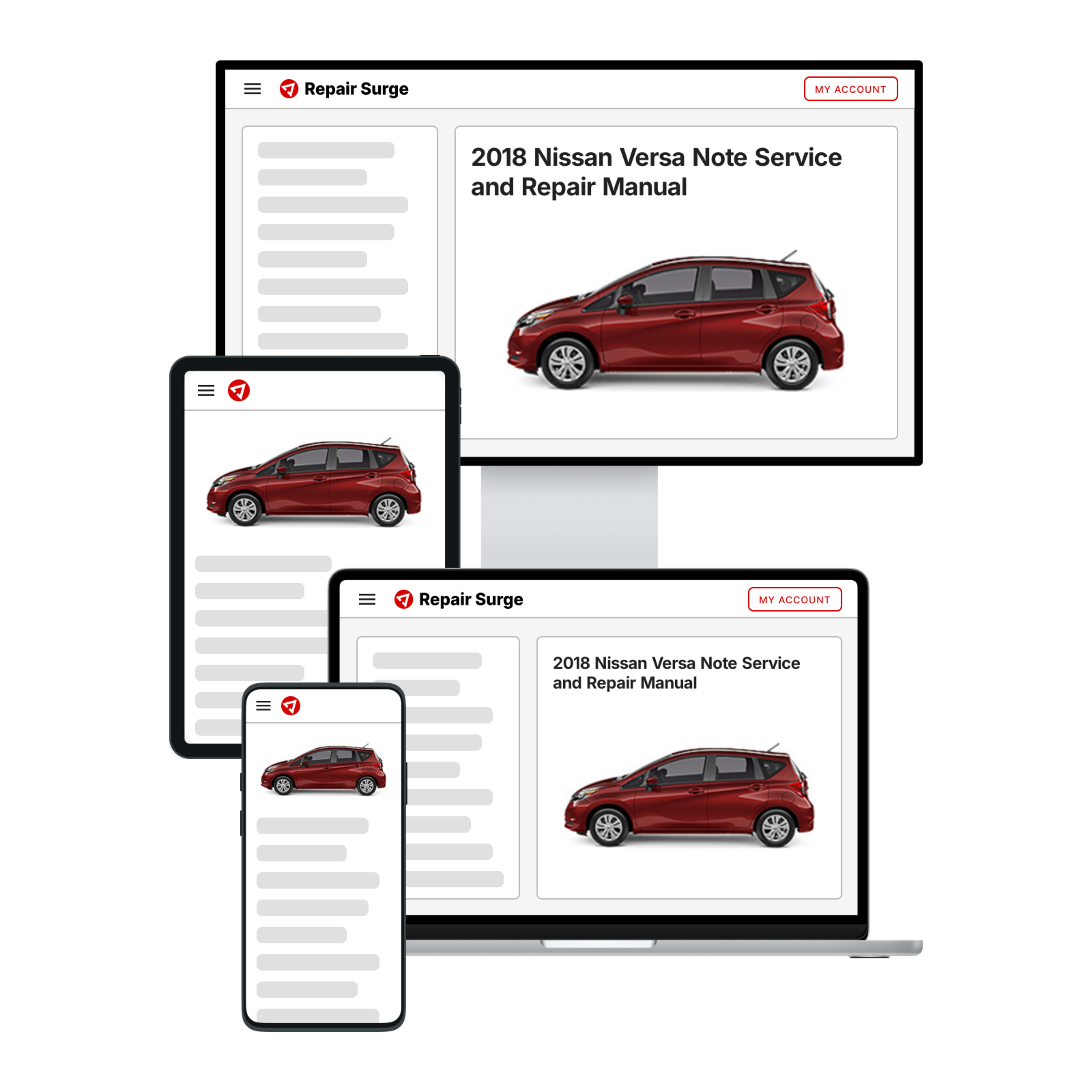 2018 Nissan Versa Note service and repair manual hero image