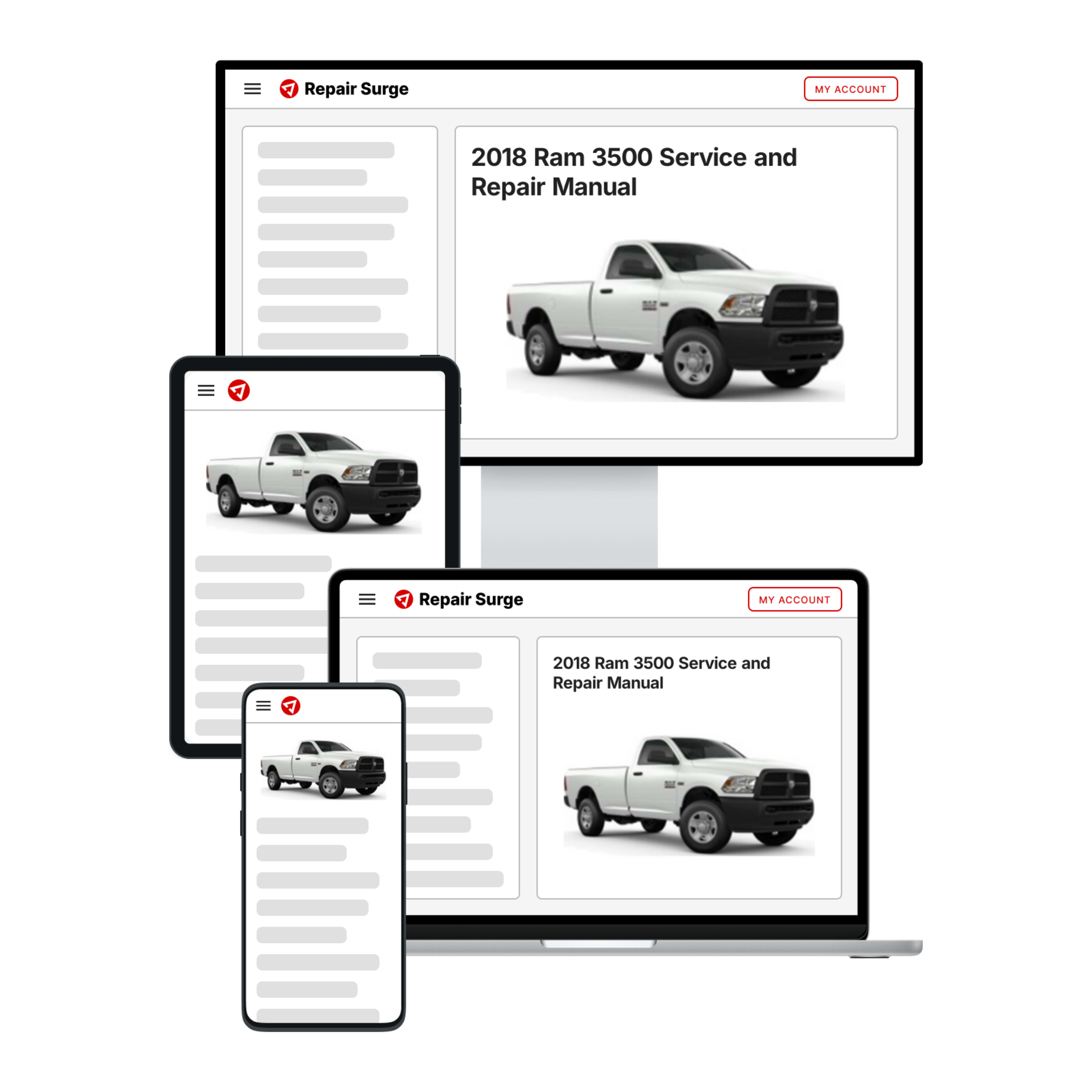 2018 Ram 3500 service and repair manual hero image