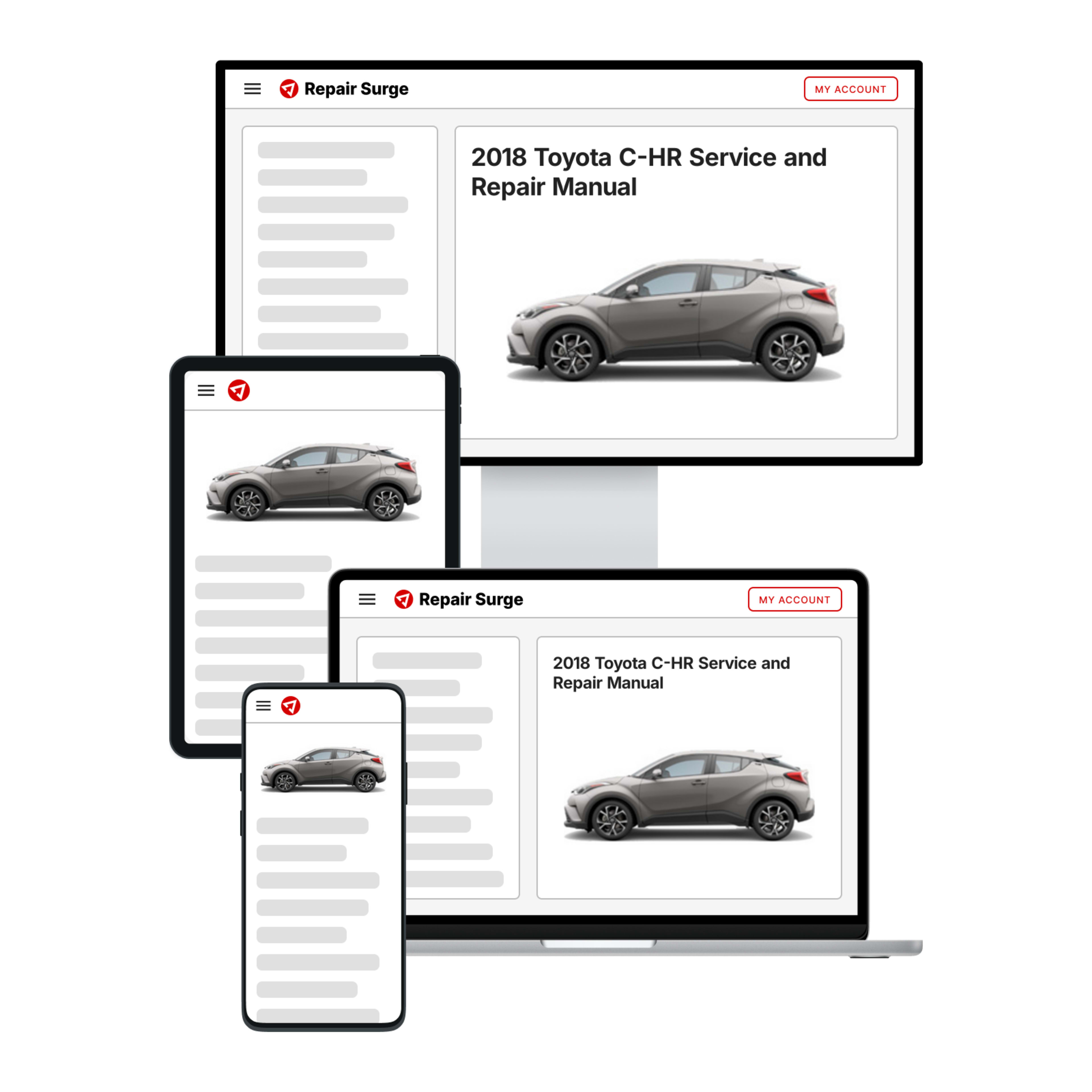 2018 Toyota C-HR service and repair manual hero image
