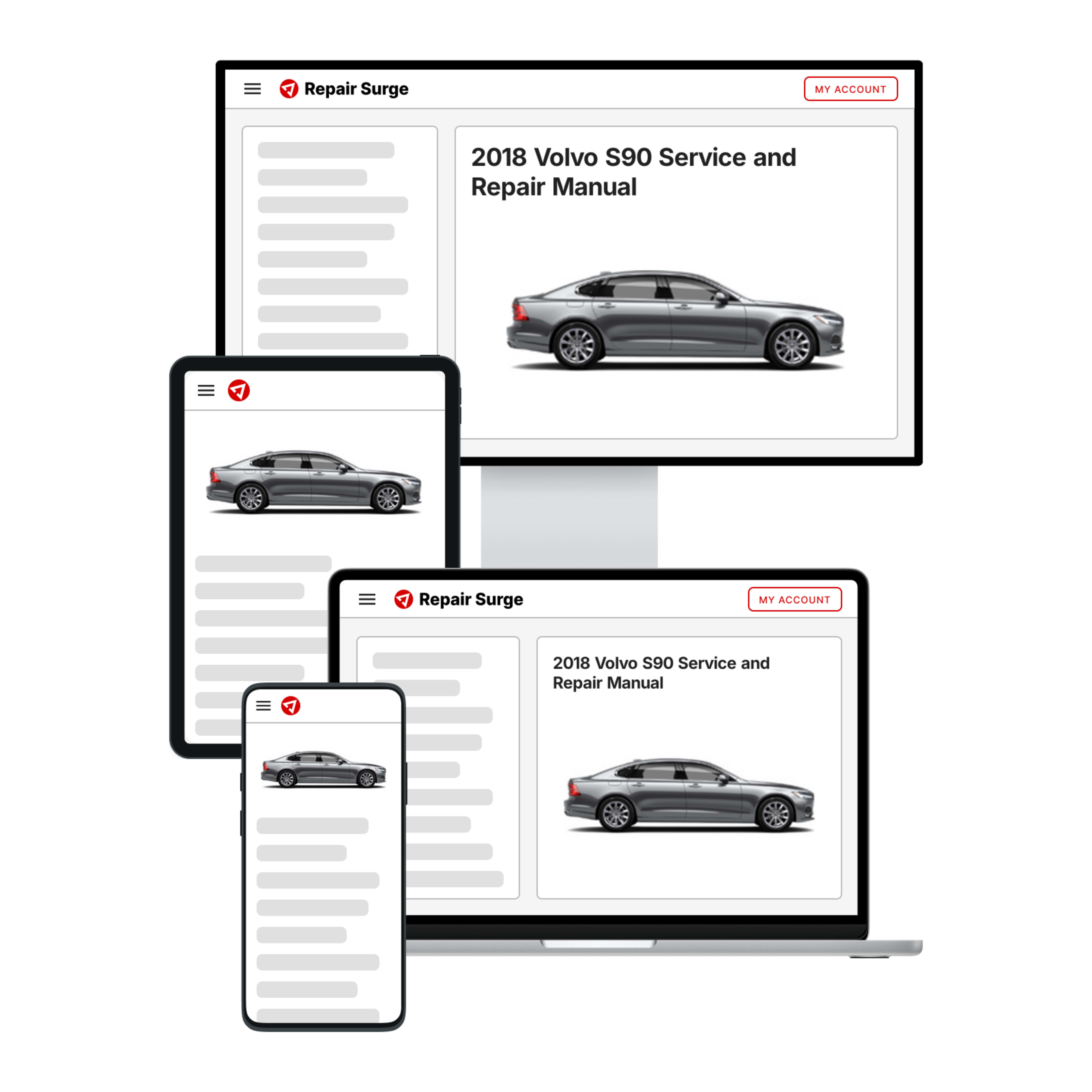 2018 Volvo S90 service and repair manual hero image