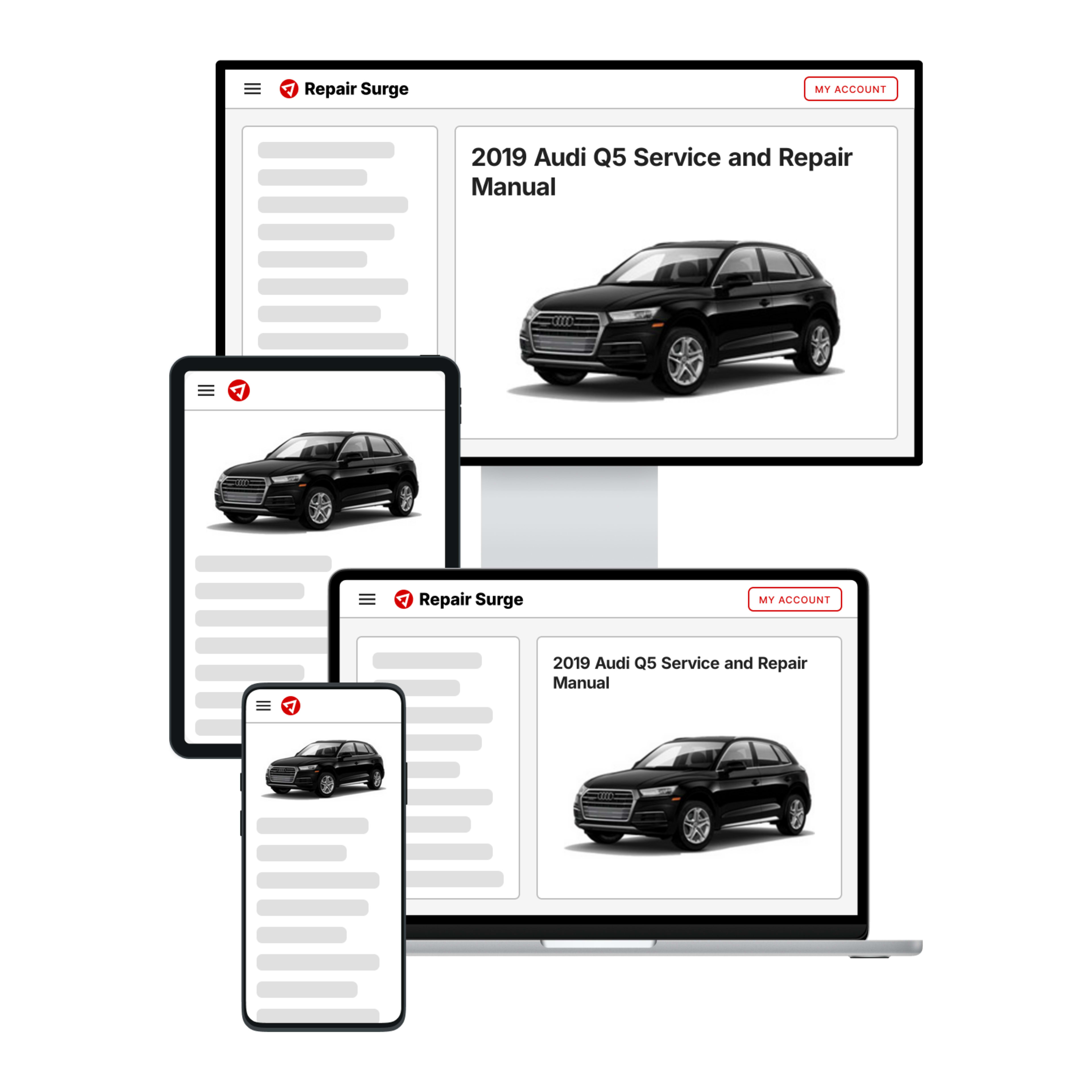 2019 Audi Q5 service and repair manual hero image
