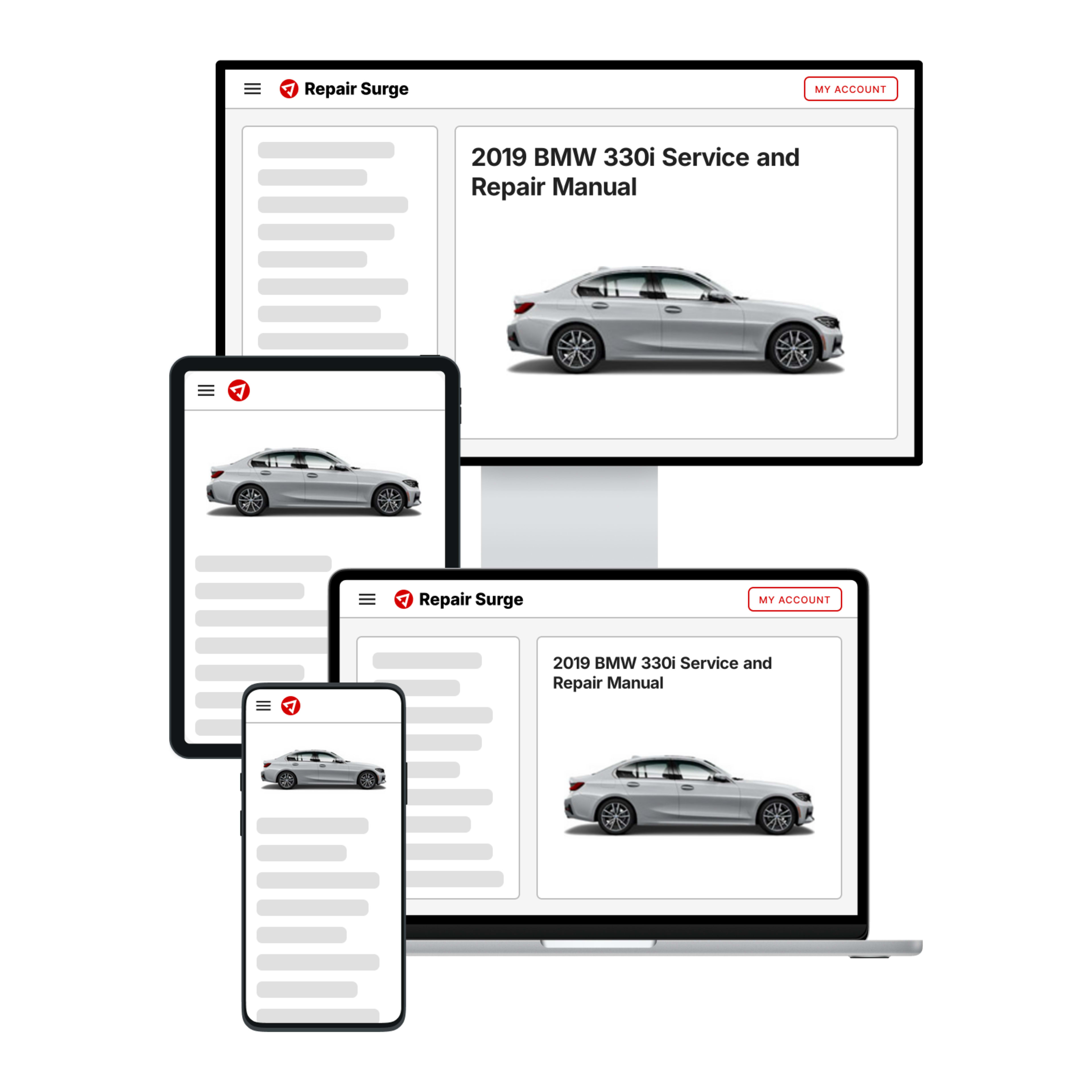 2019 BMW 330i service and repair manual hero image