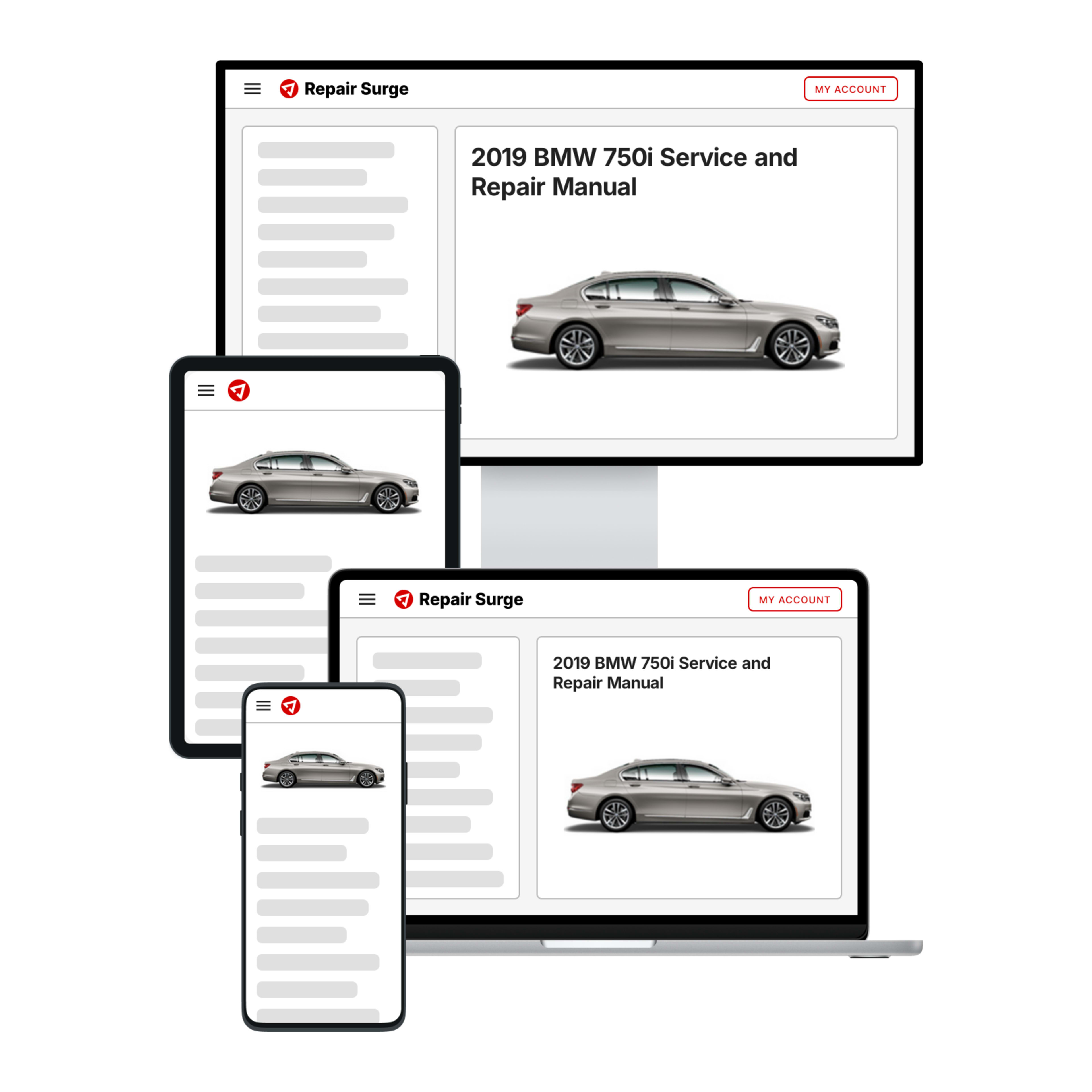 2019 BMW 750i service and repair manual hero image