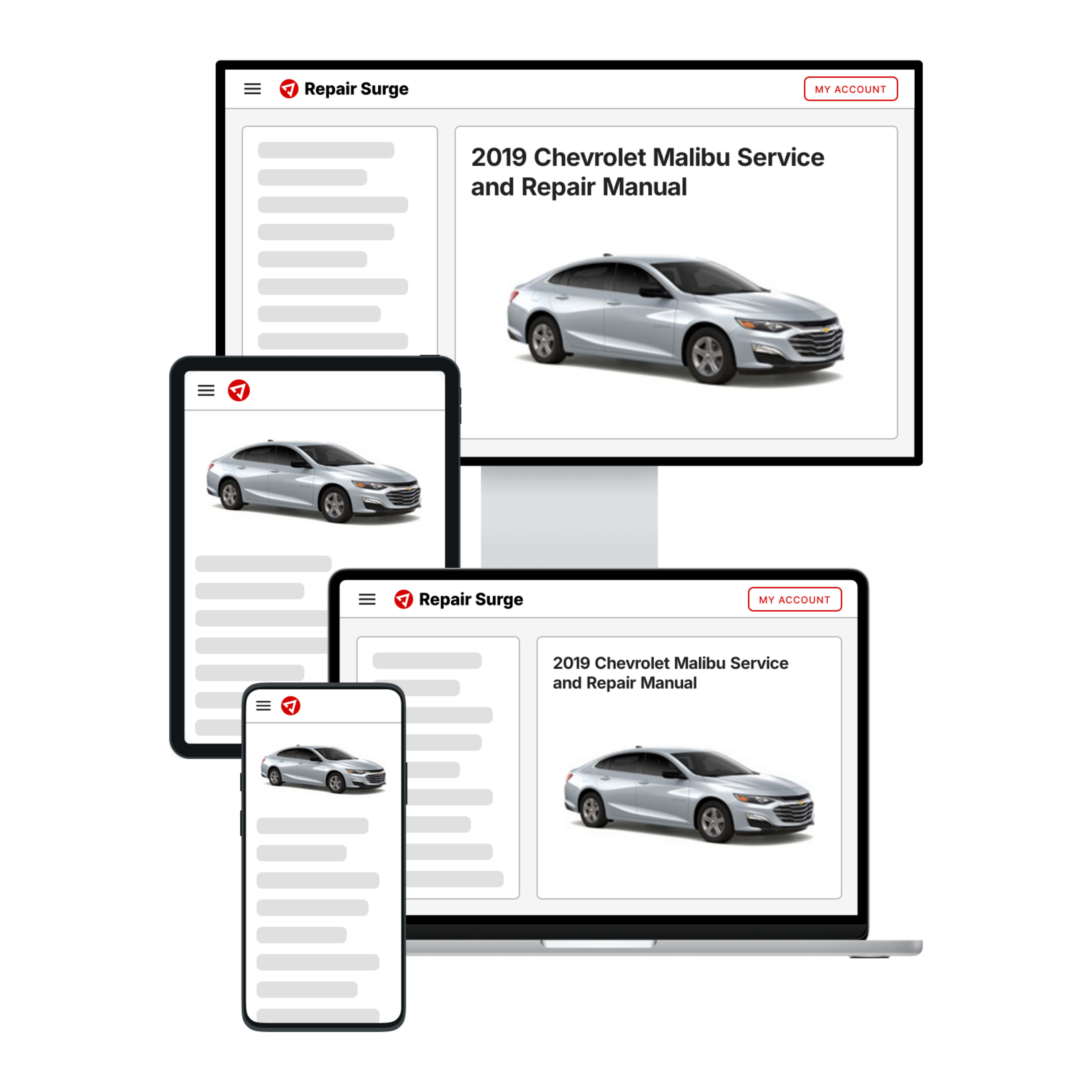 2019 Chevrolet Malibu service and repair manual hero image