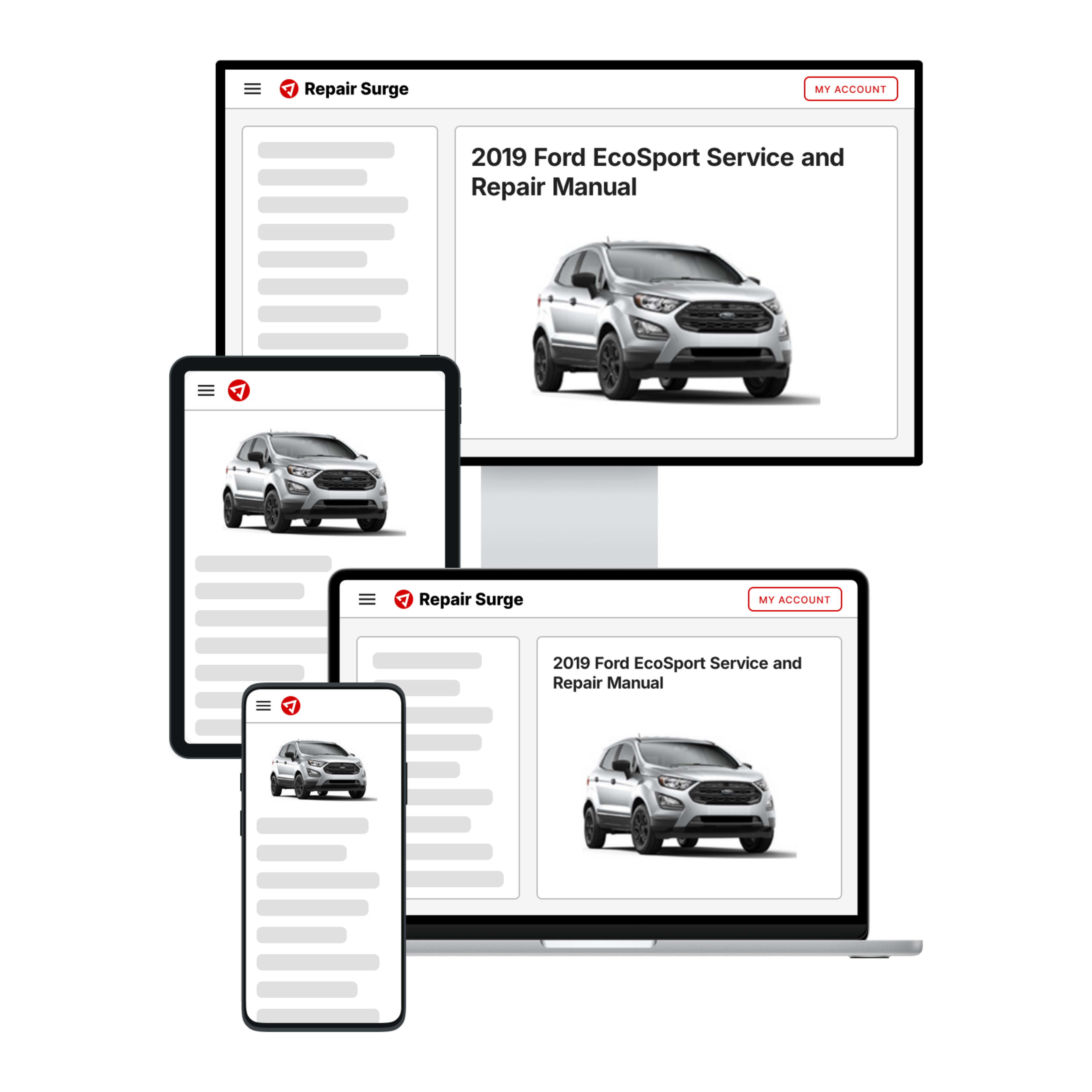 2019 Ford EcoSport service and repair manual hero image