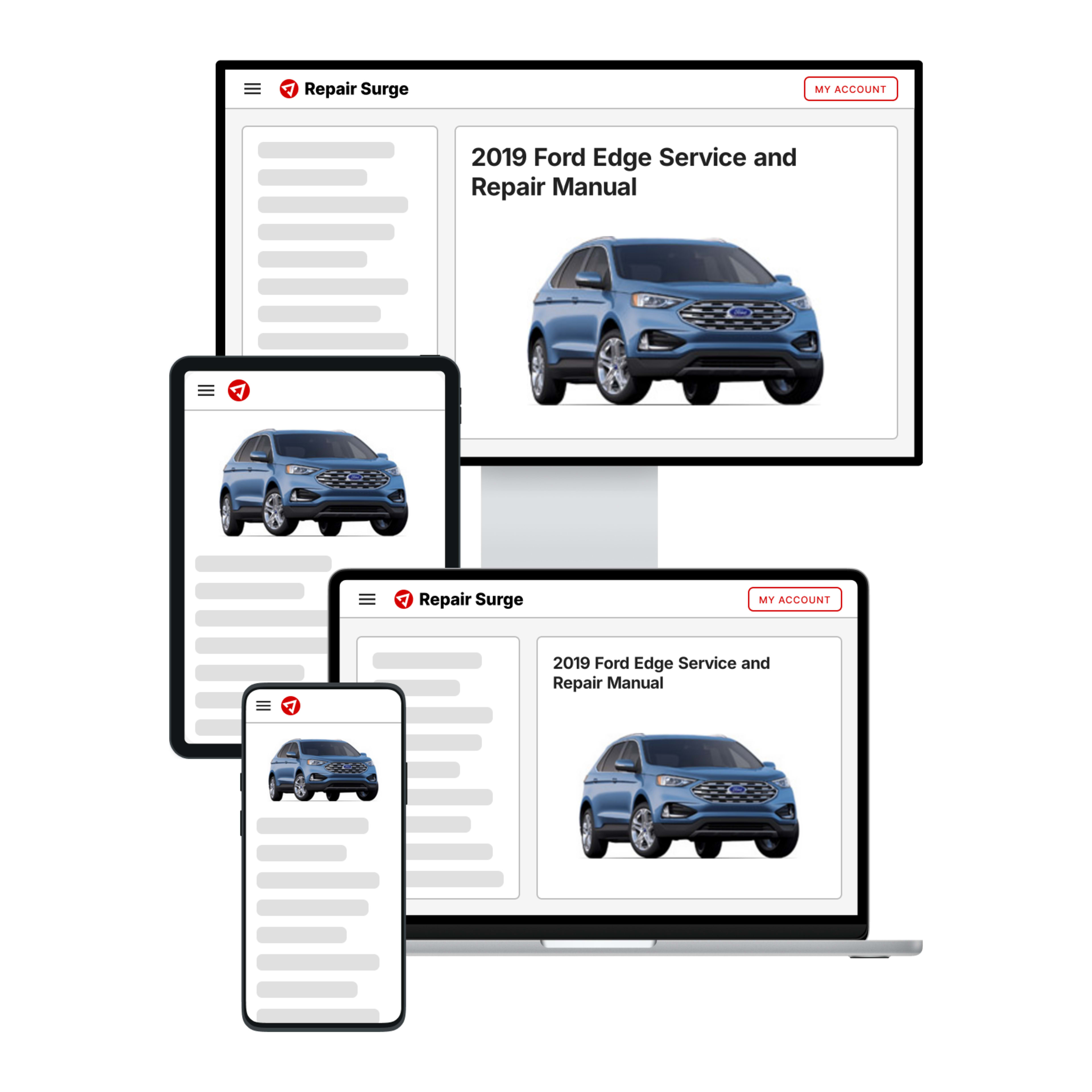 2019 Ford Edge service and repair manual hero image