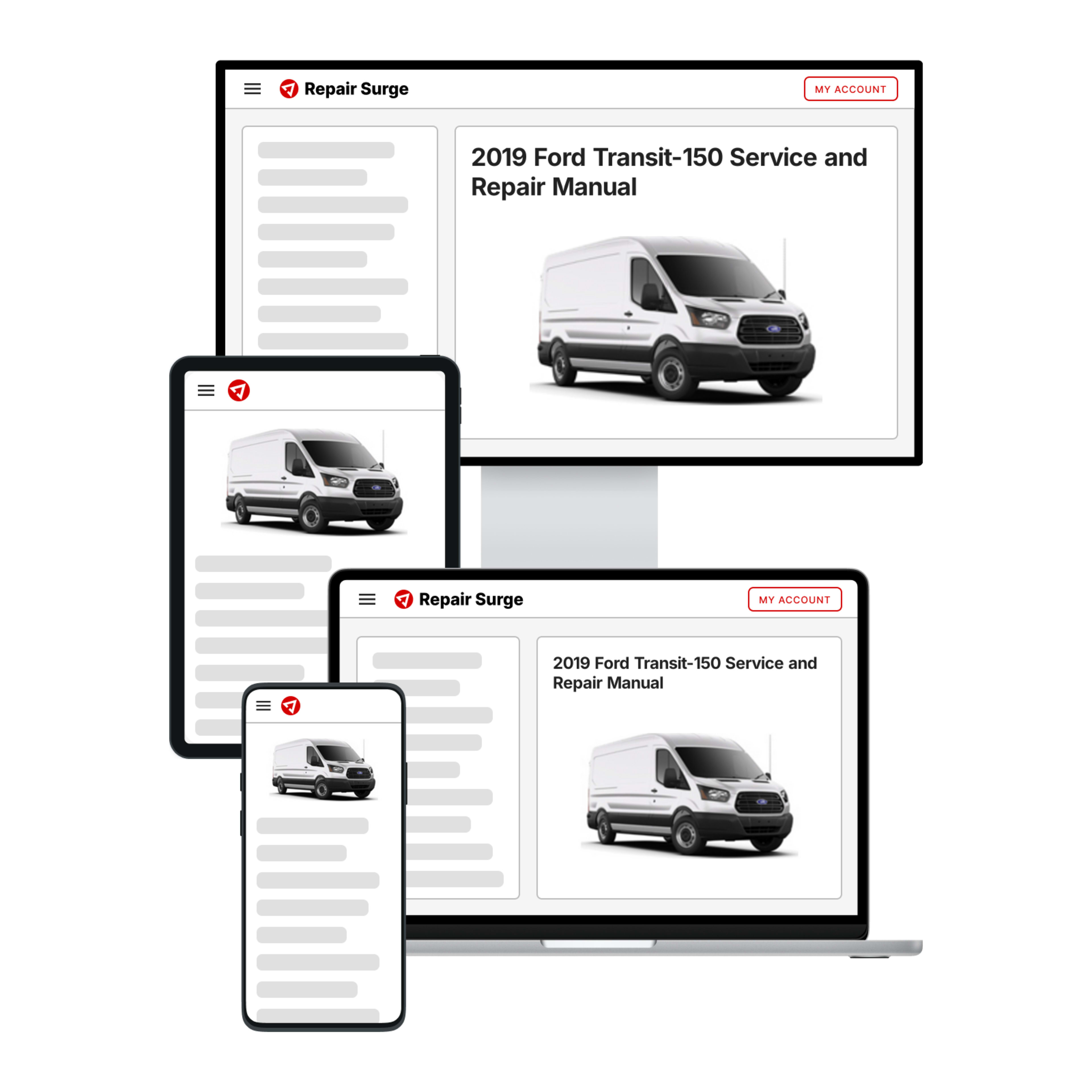 2019 Ford Transit-150 service and repair manual hero image