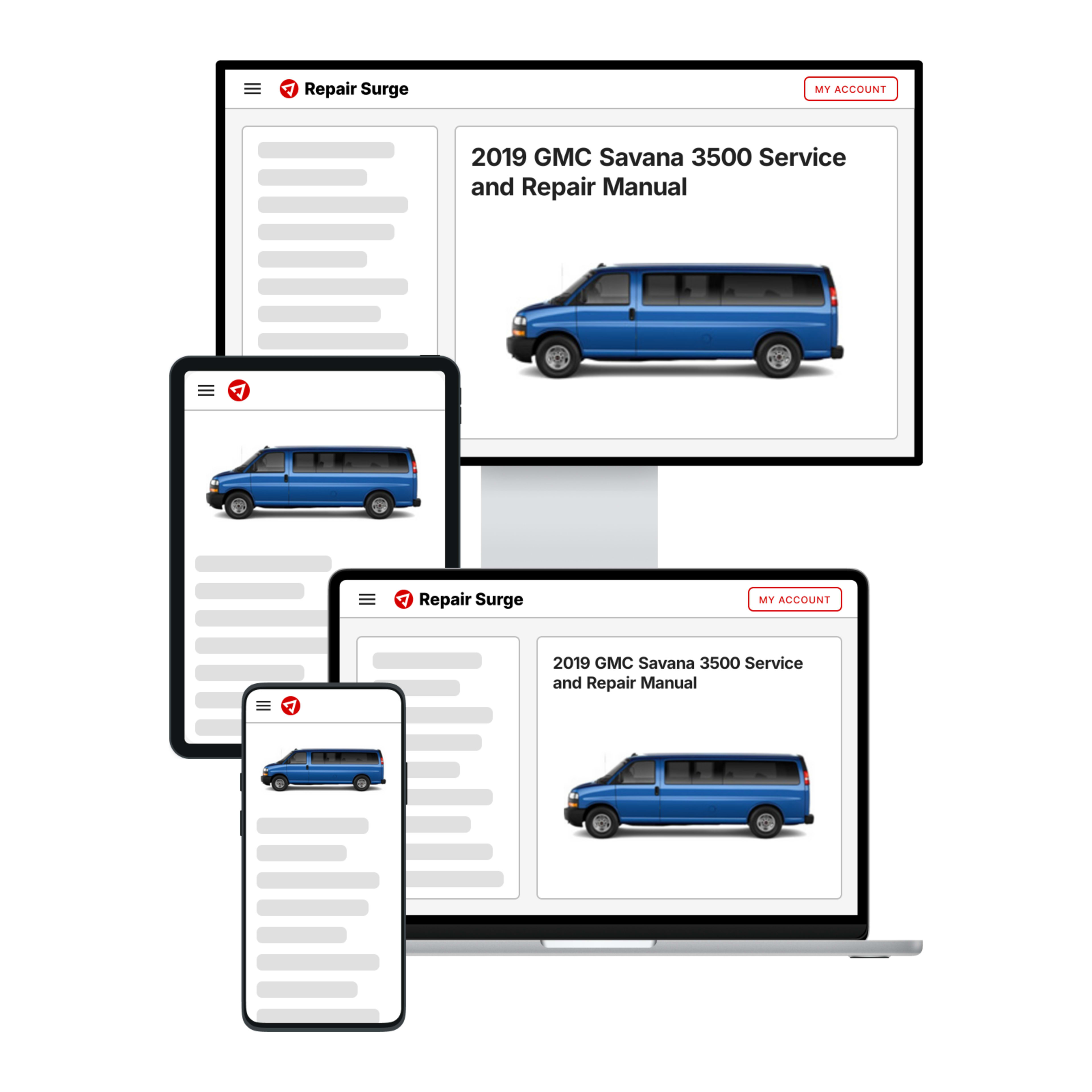 2019 GMC Savana 3500 service and repair manual hero image