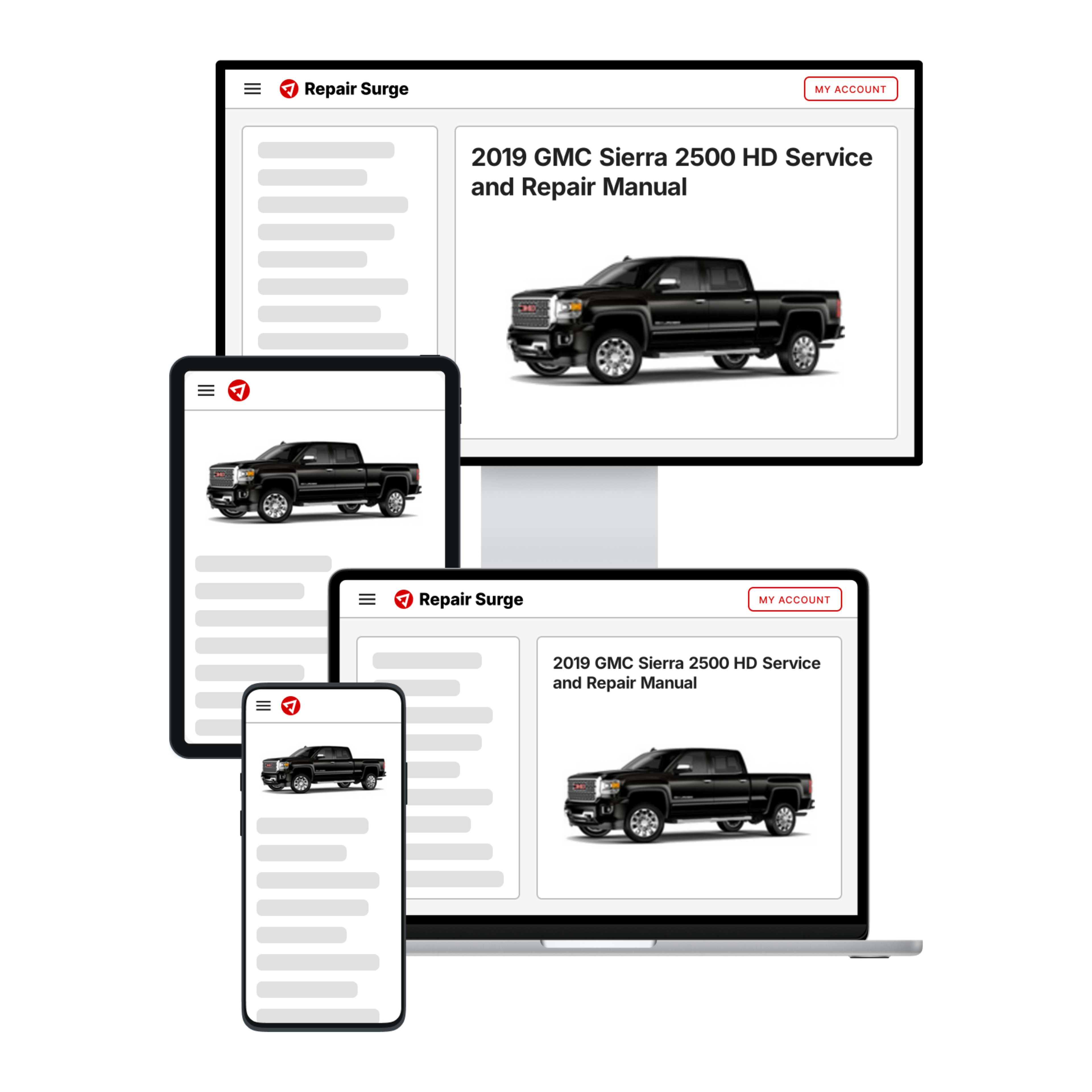 2019 GMC Sierra 2500 HD service and repair manual hero image