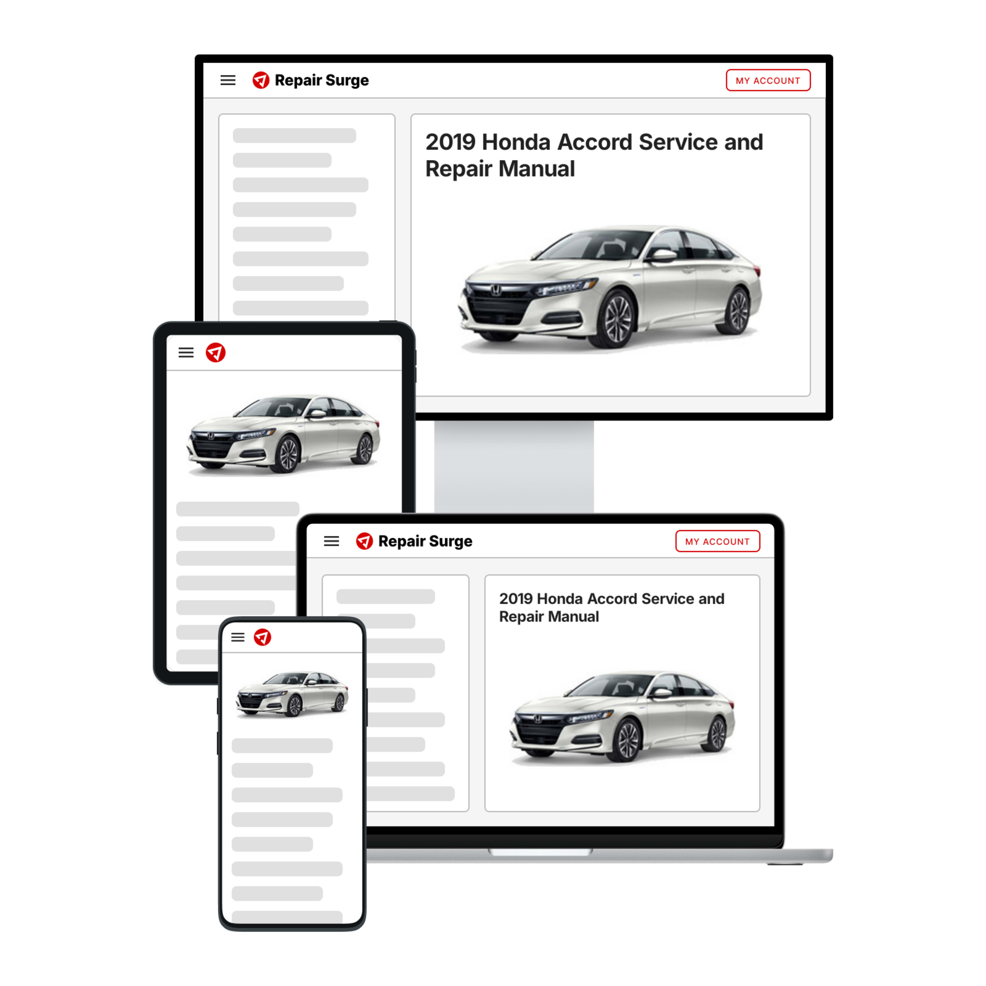 2019 Honda Accord service and repair manual hero image