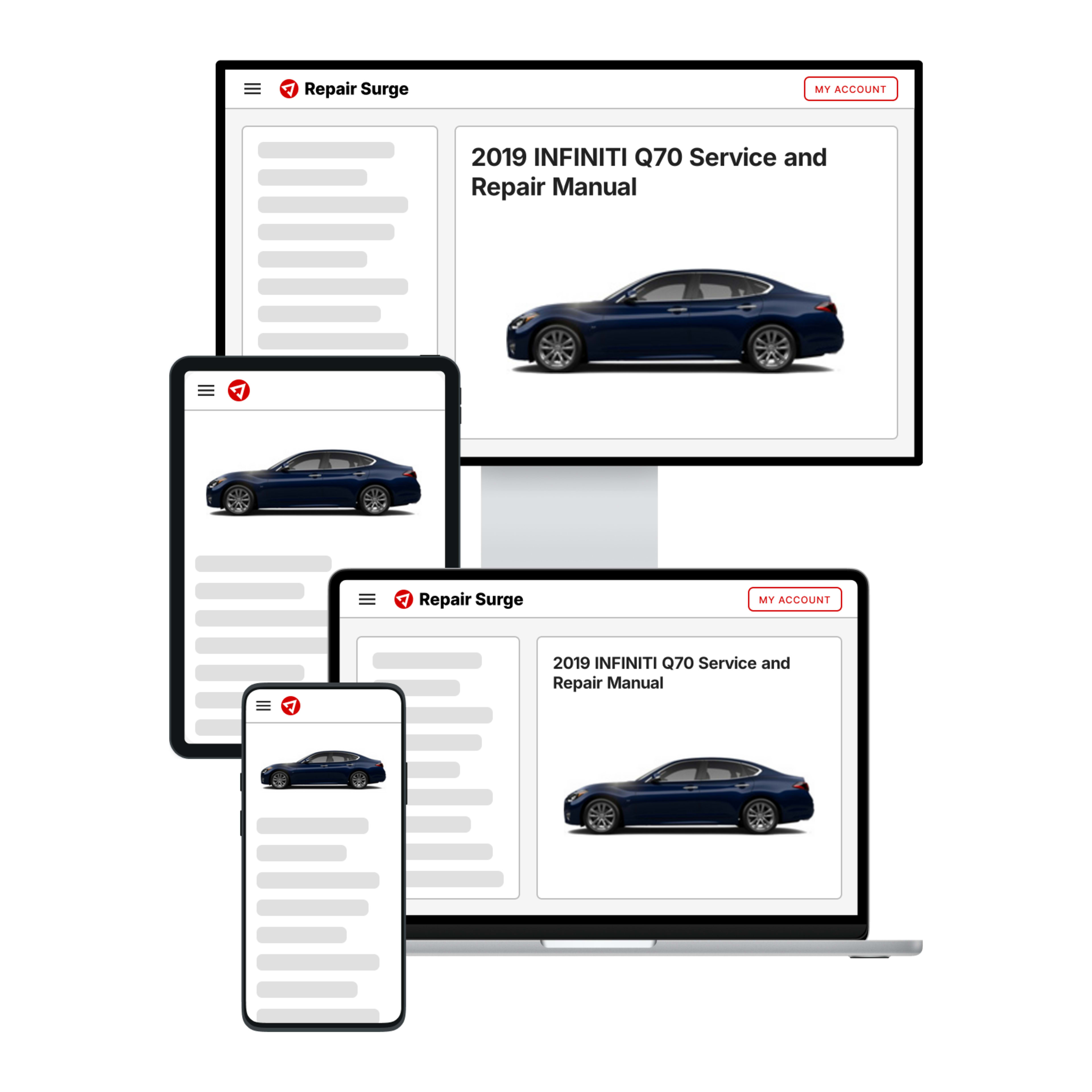 2019 INFINITI Q70 service and repair manual hero image