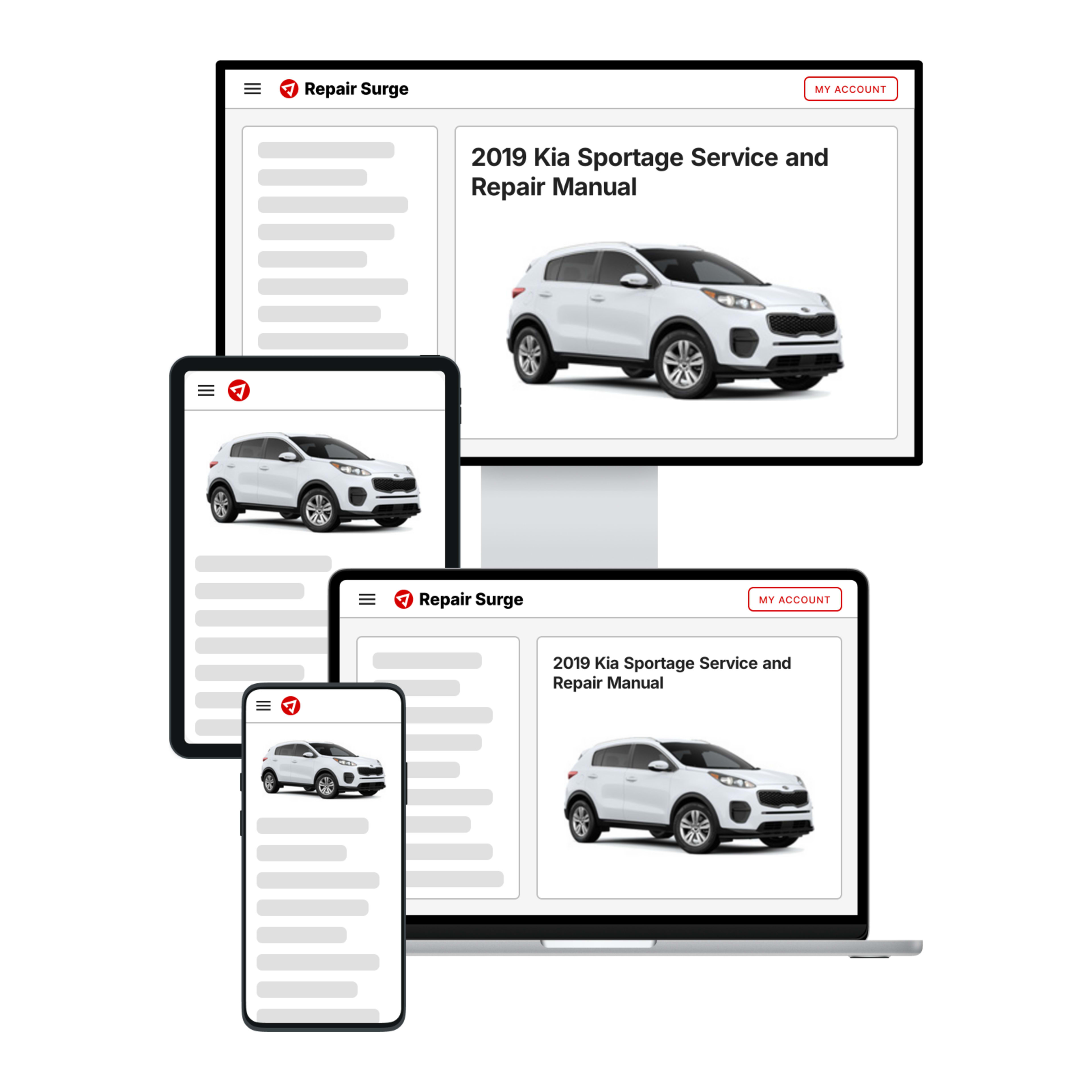 2019 Kia Sportage service and repair manual hero image