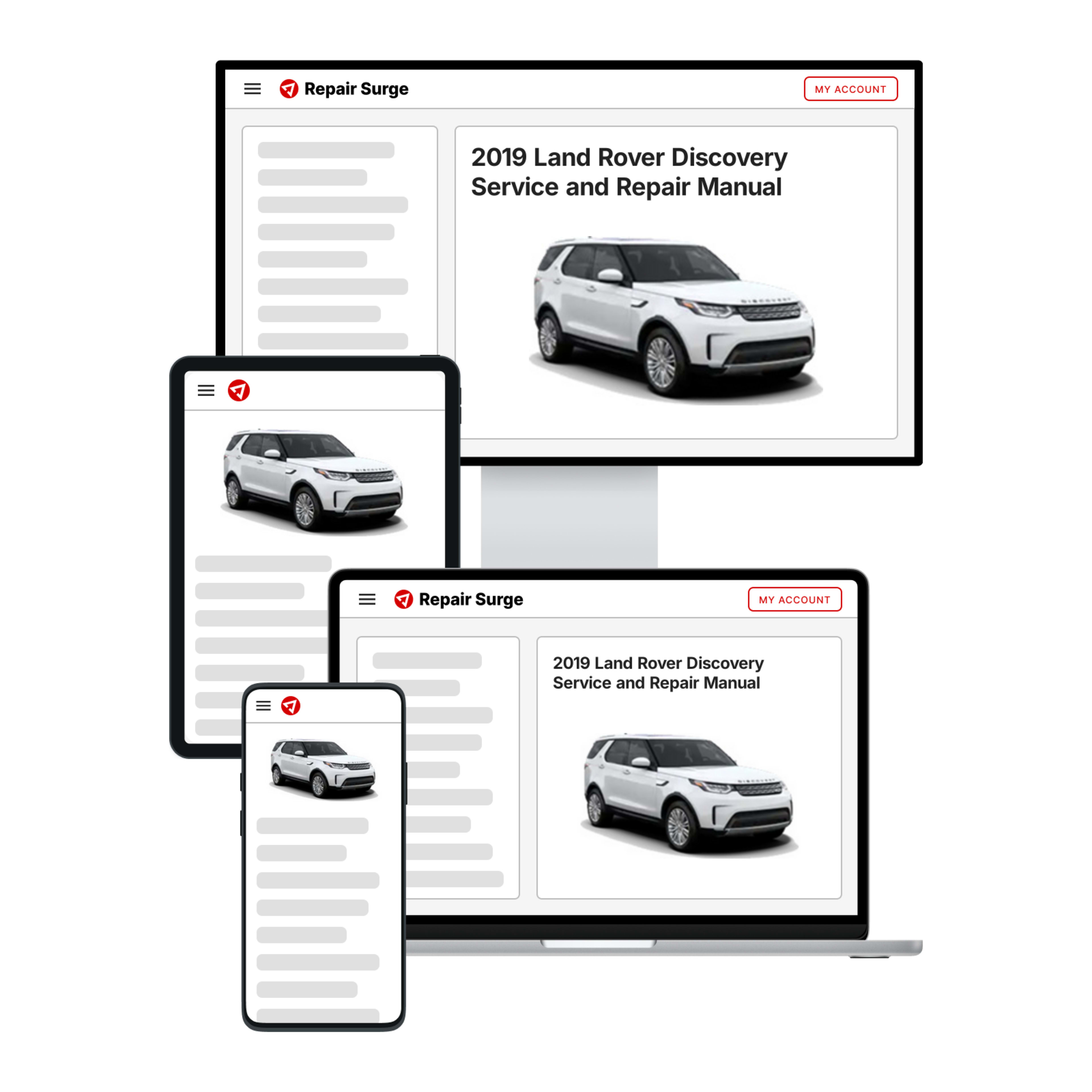 2019 Land Rover Discovery service and repair manual hero image