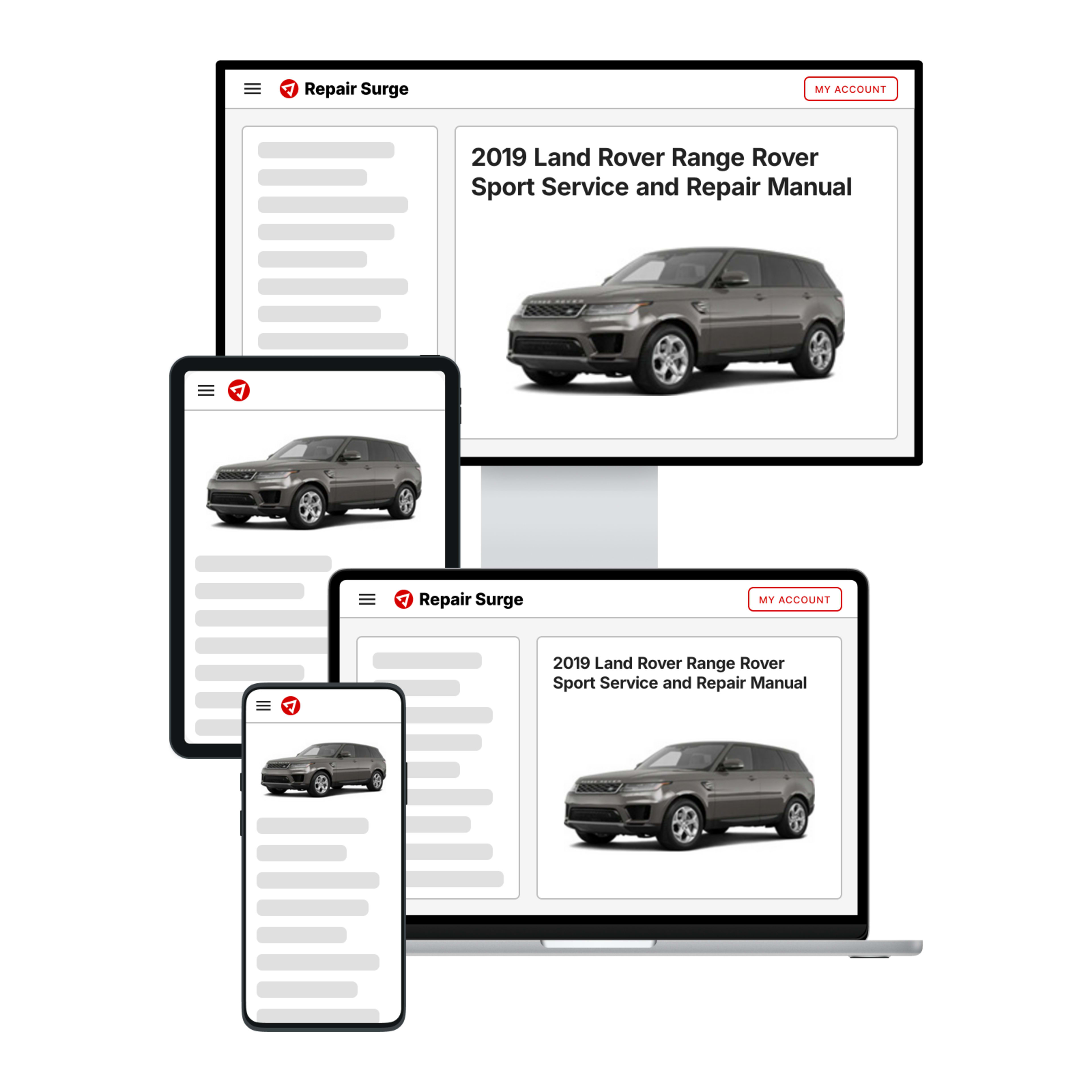 2019 Land Rover Range Rover Sport service and repair manual hero image