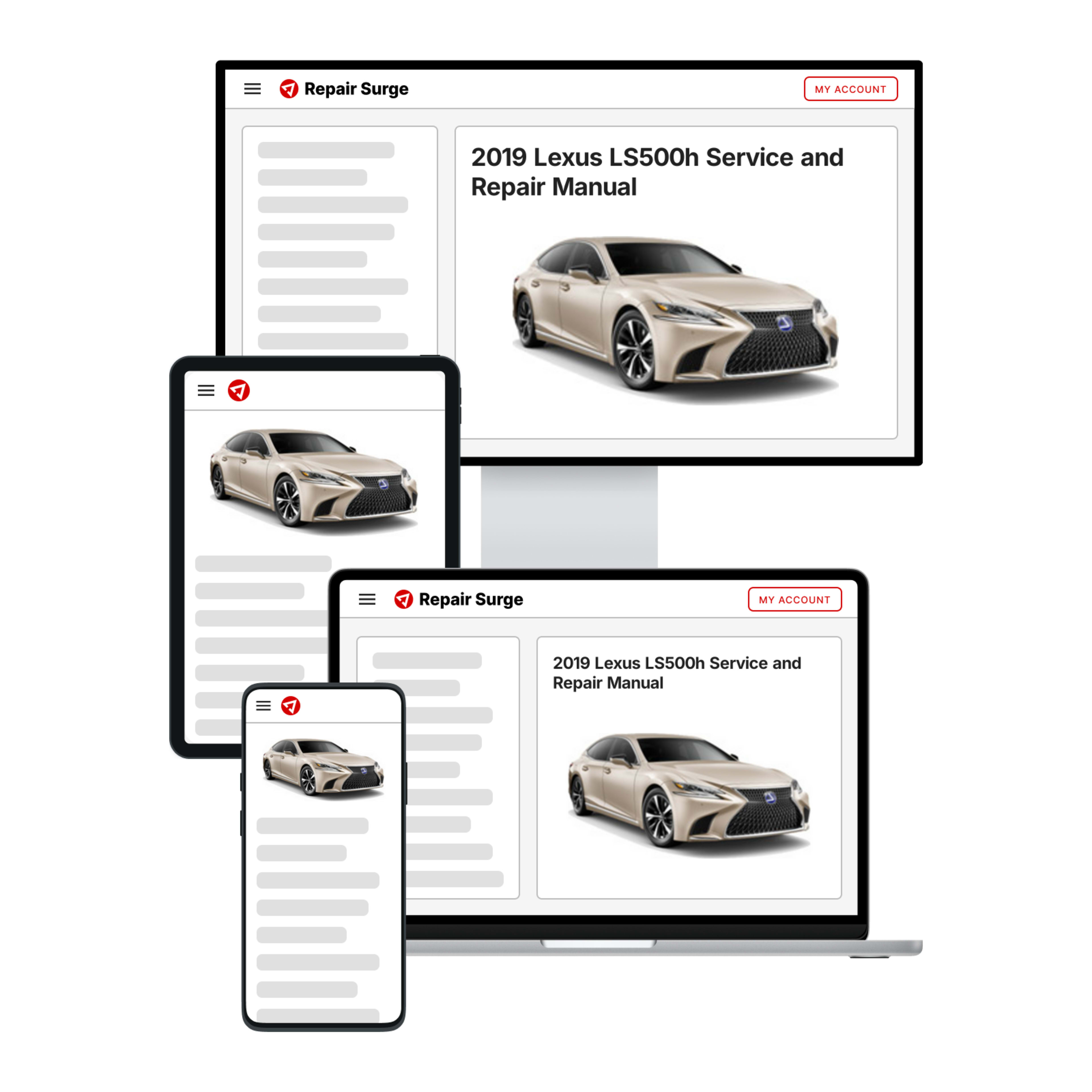 2019 Lexus LS500h service and repair manual hero image