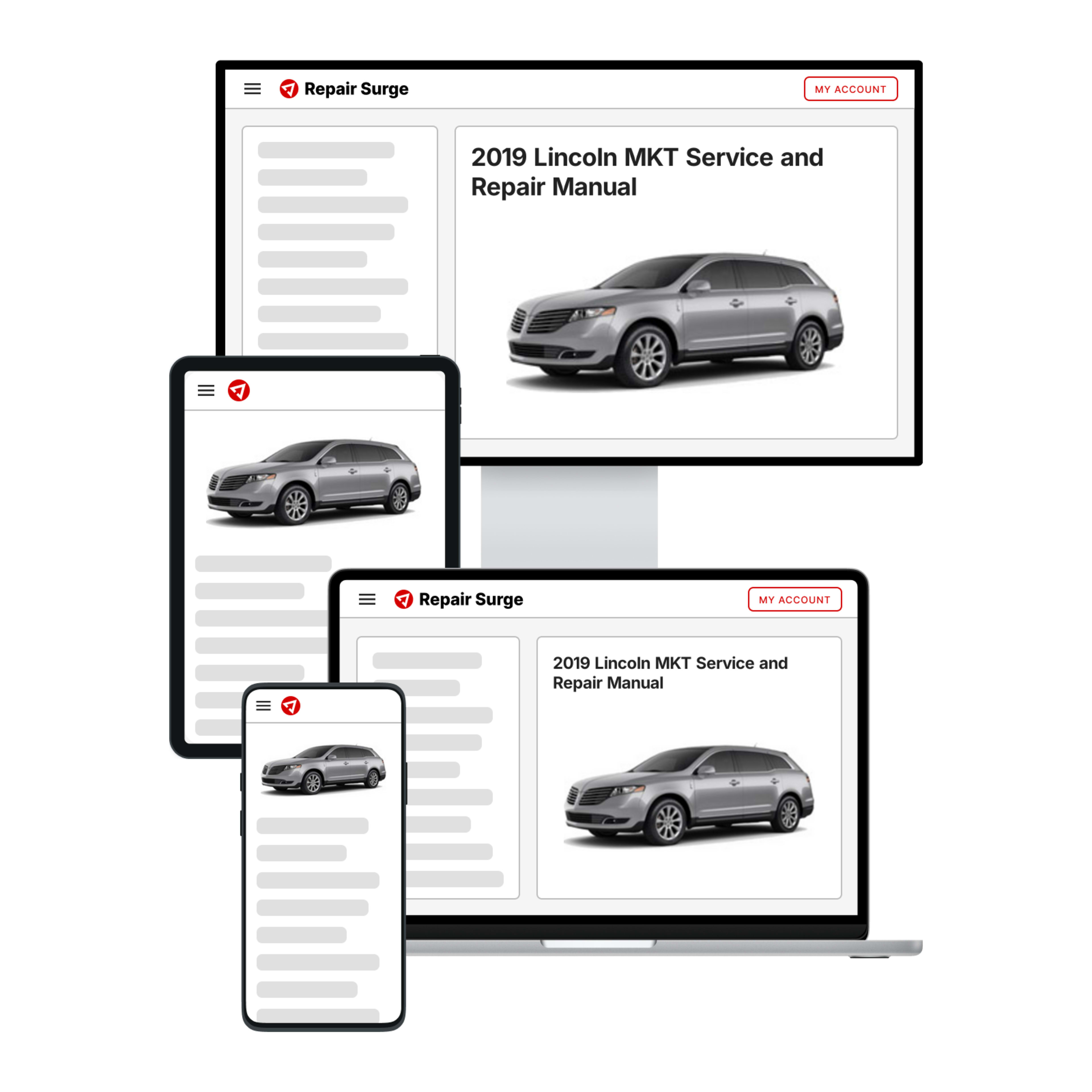 2019 Lincoln MKT service and repair manual hero image