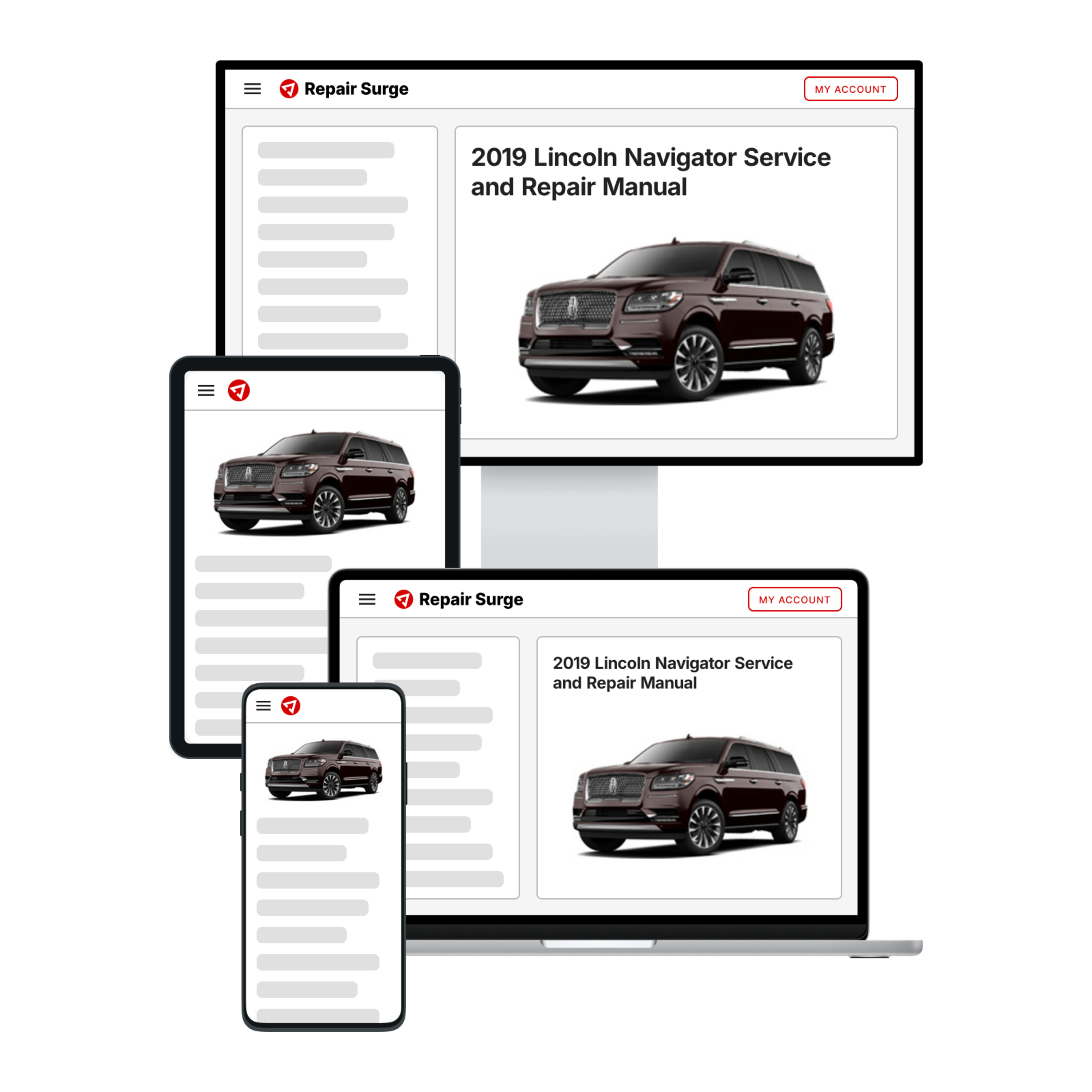 2019 Lincoln Navigator service and repair manual hero image
