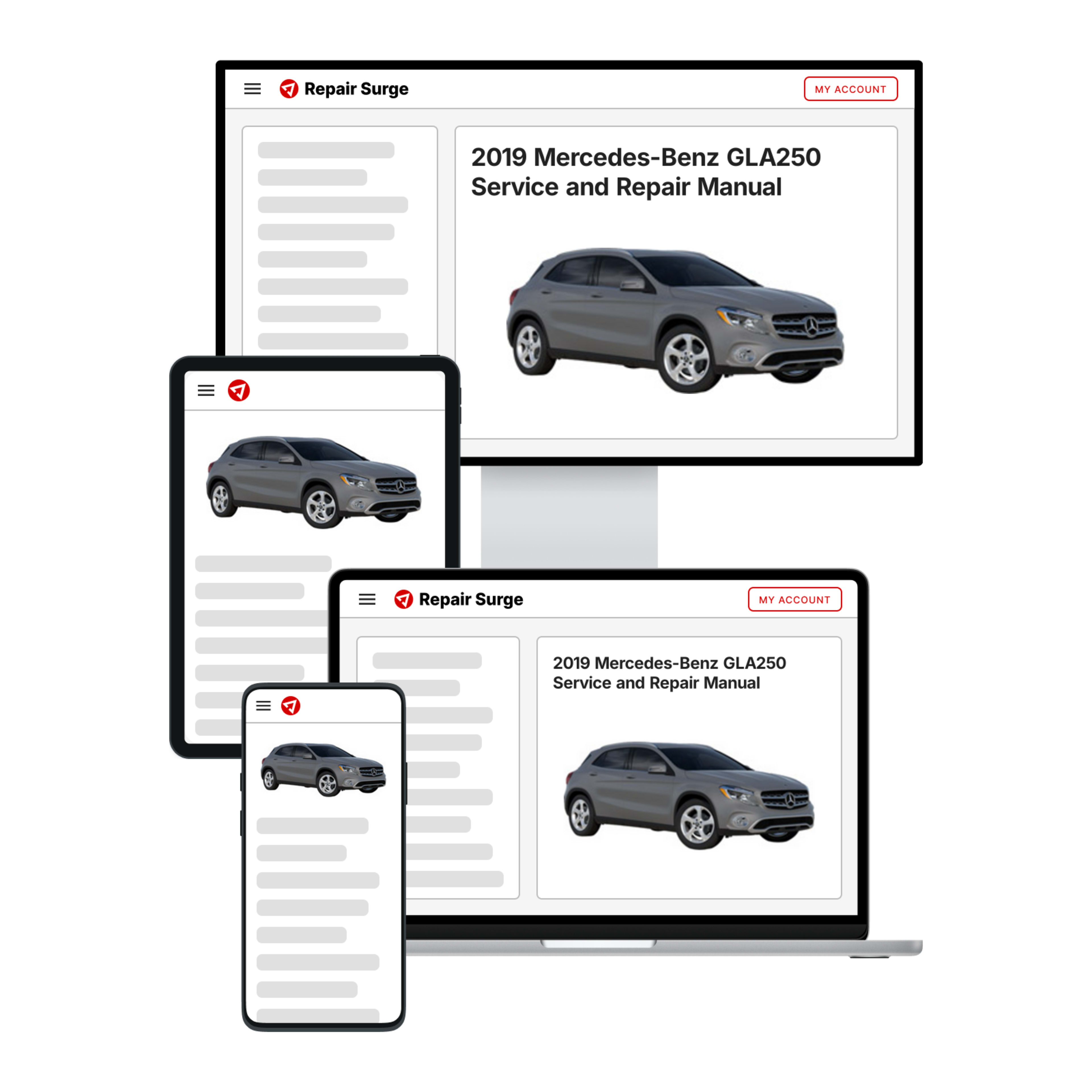 2019 Mercedes-Benz GLA250 service and repair manual hero image