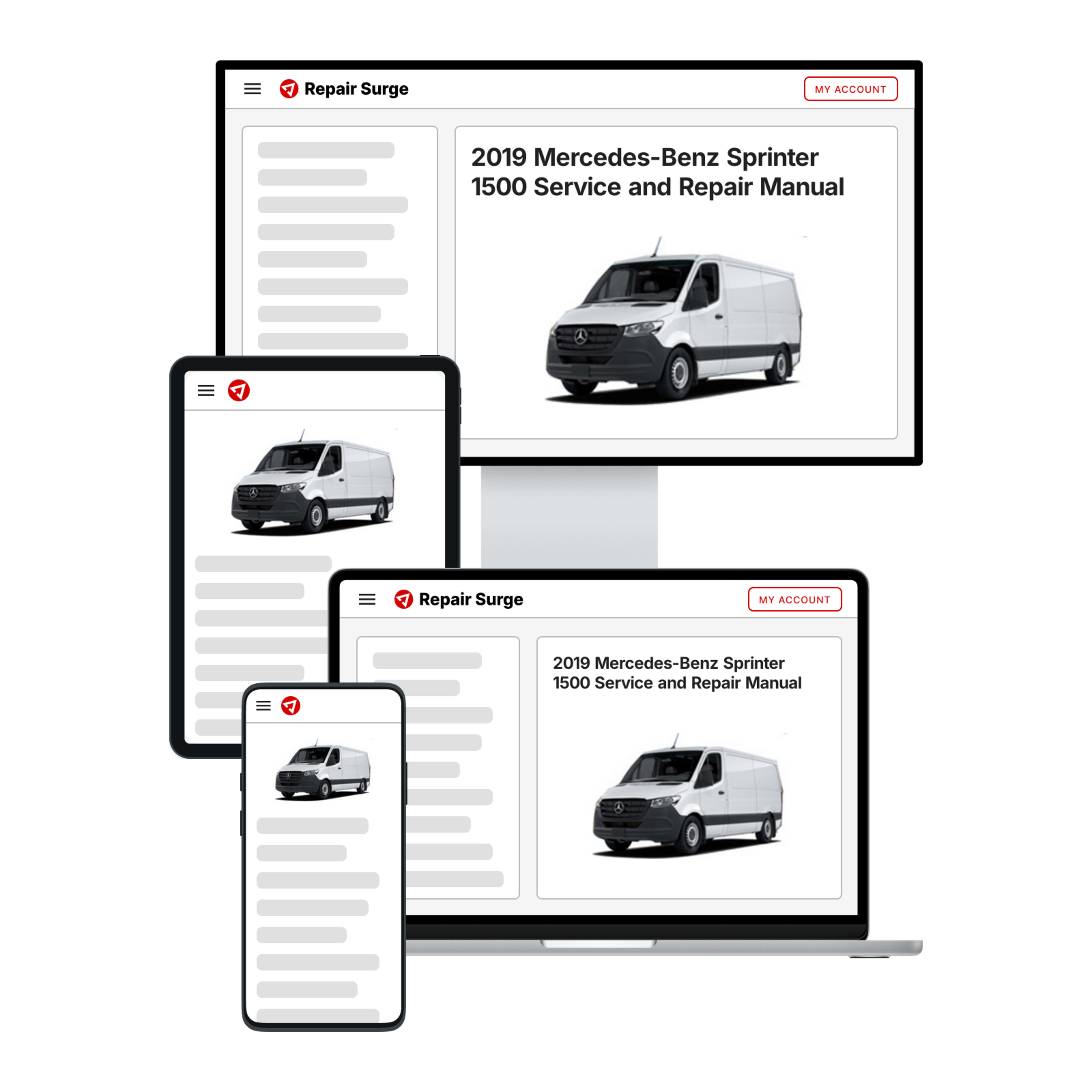 2019 Mercedes-Benz Sprinter 1500 service and repair manual hero image