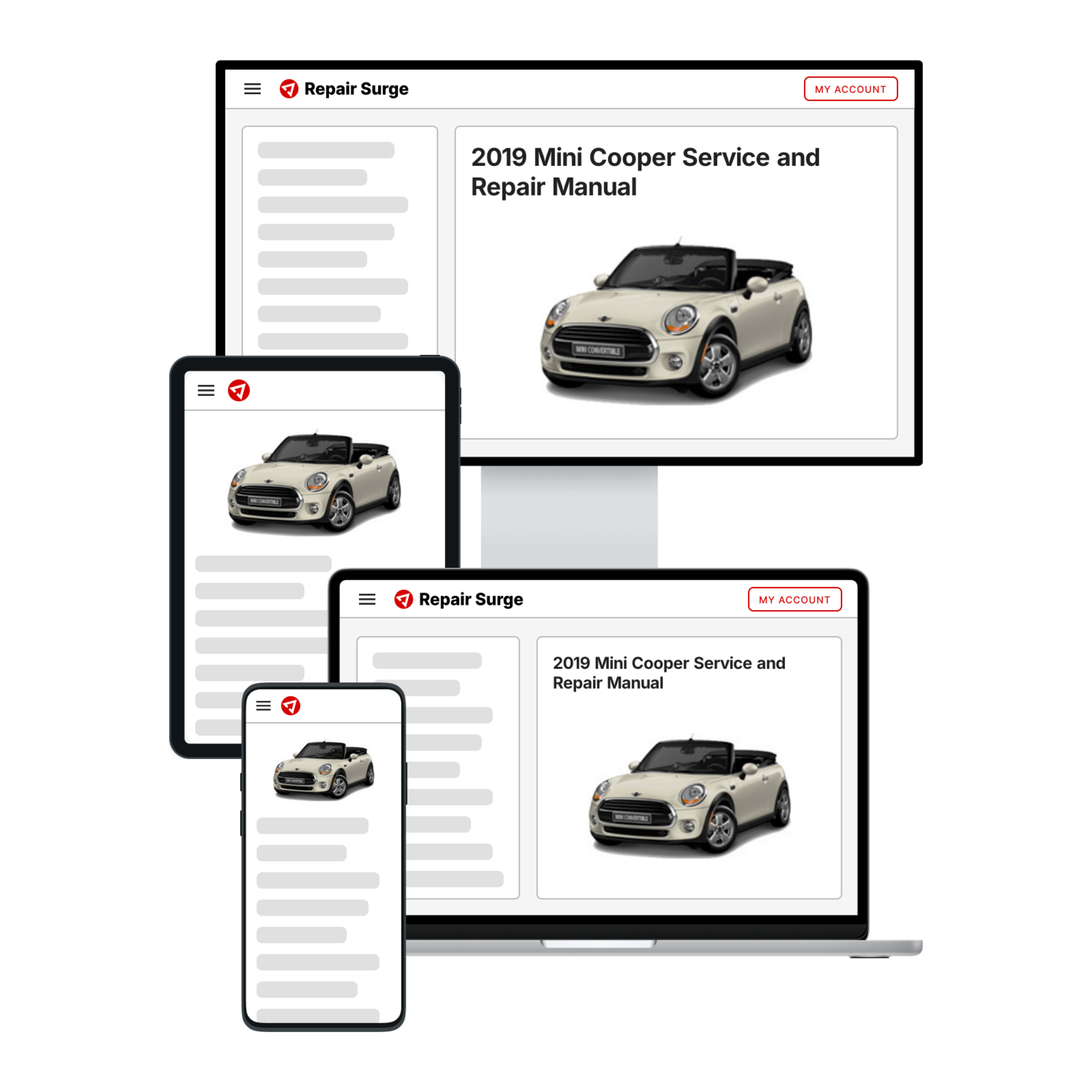 2019 Mini Cooper service and repair manual hero image