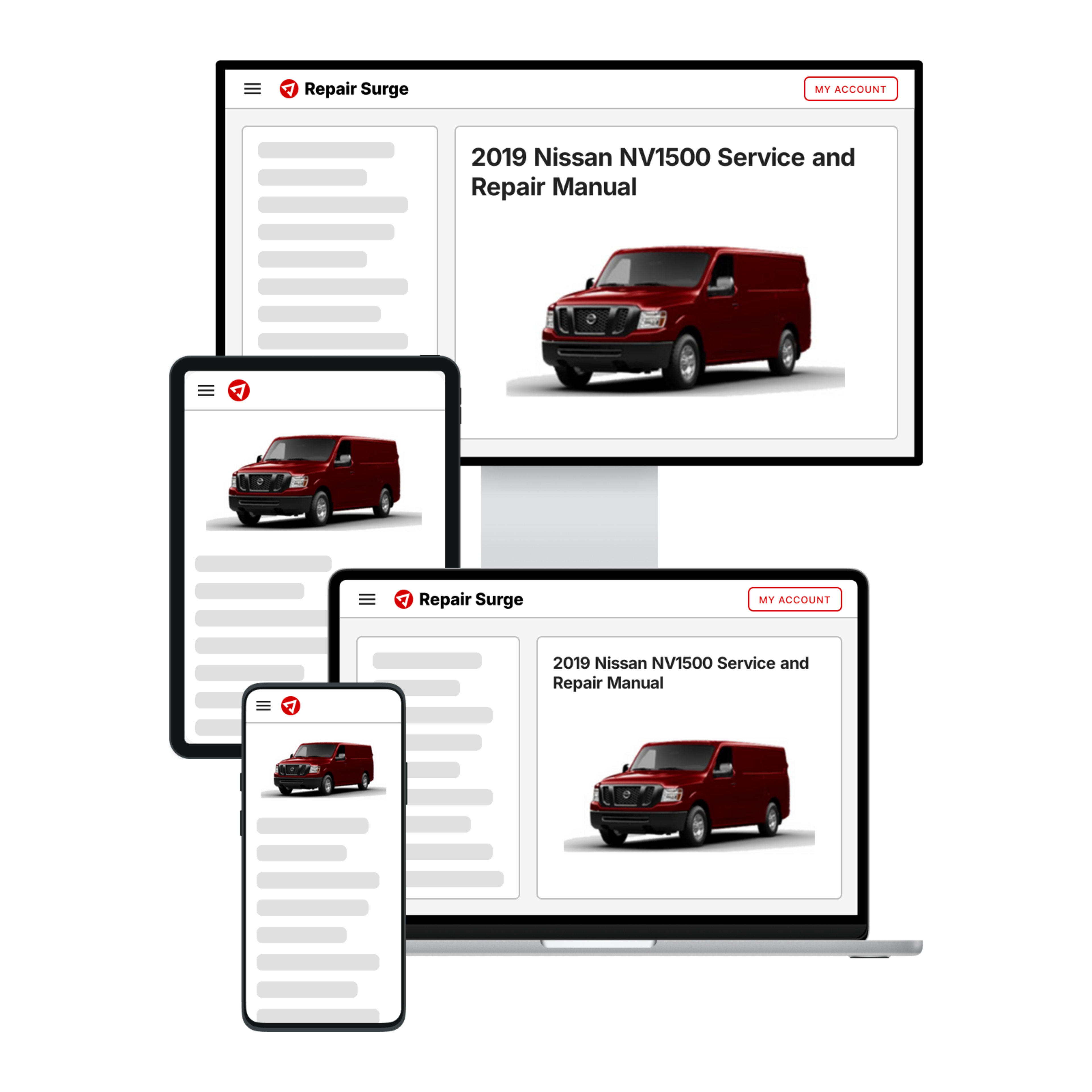 2019 Nissan NV1500 service and repair manual hero image