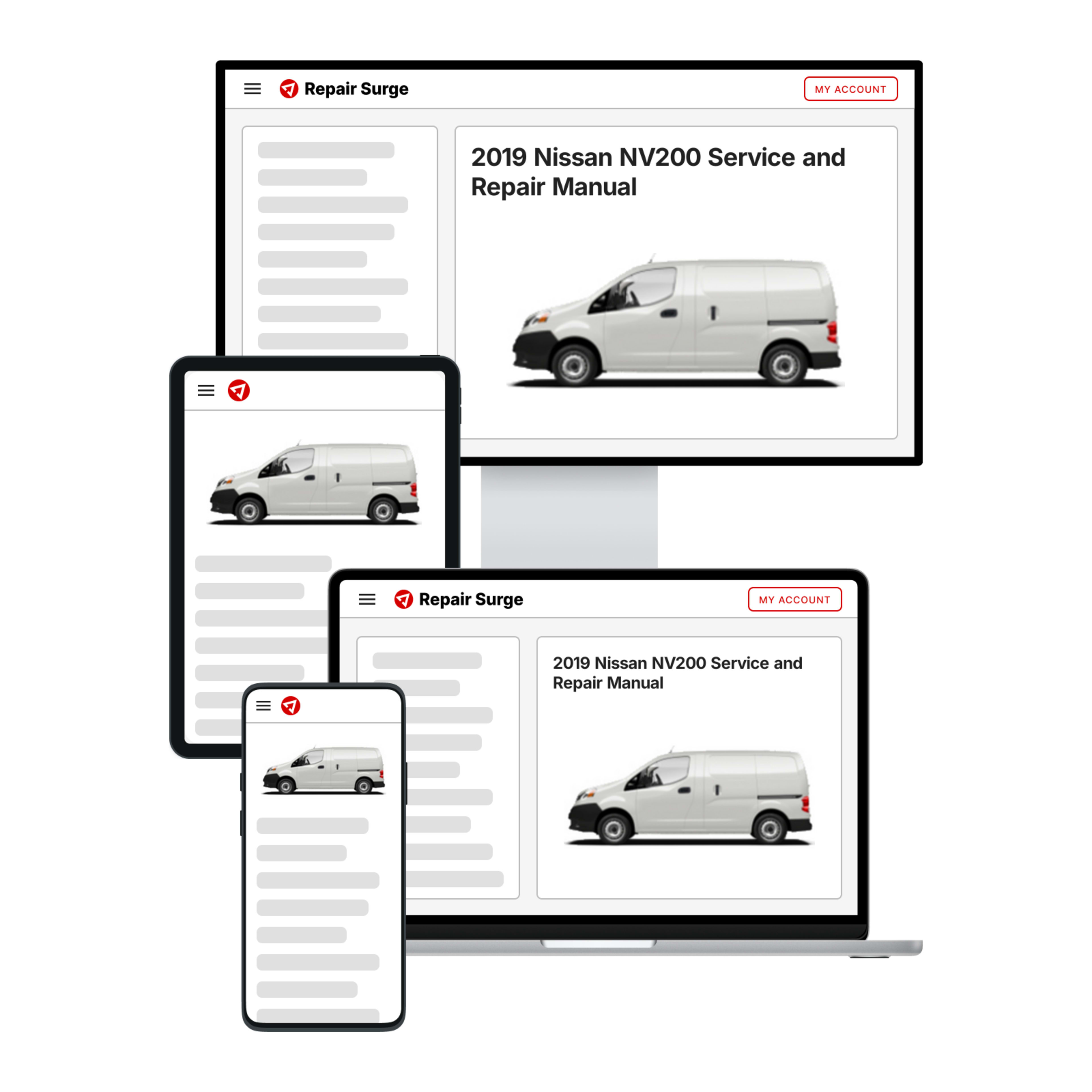 2019 Nissan NV200 service and repair manual hero image