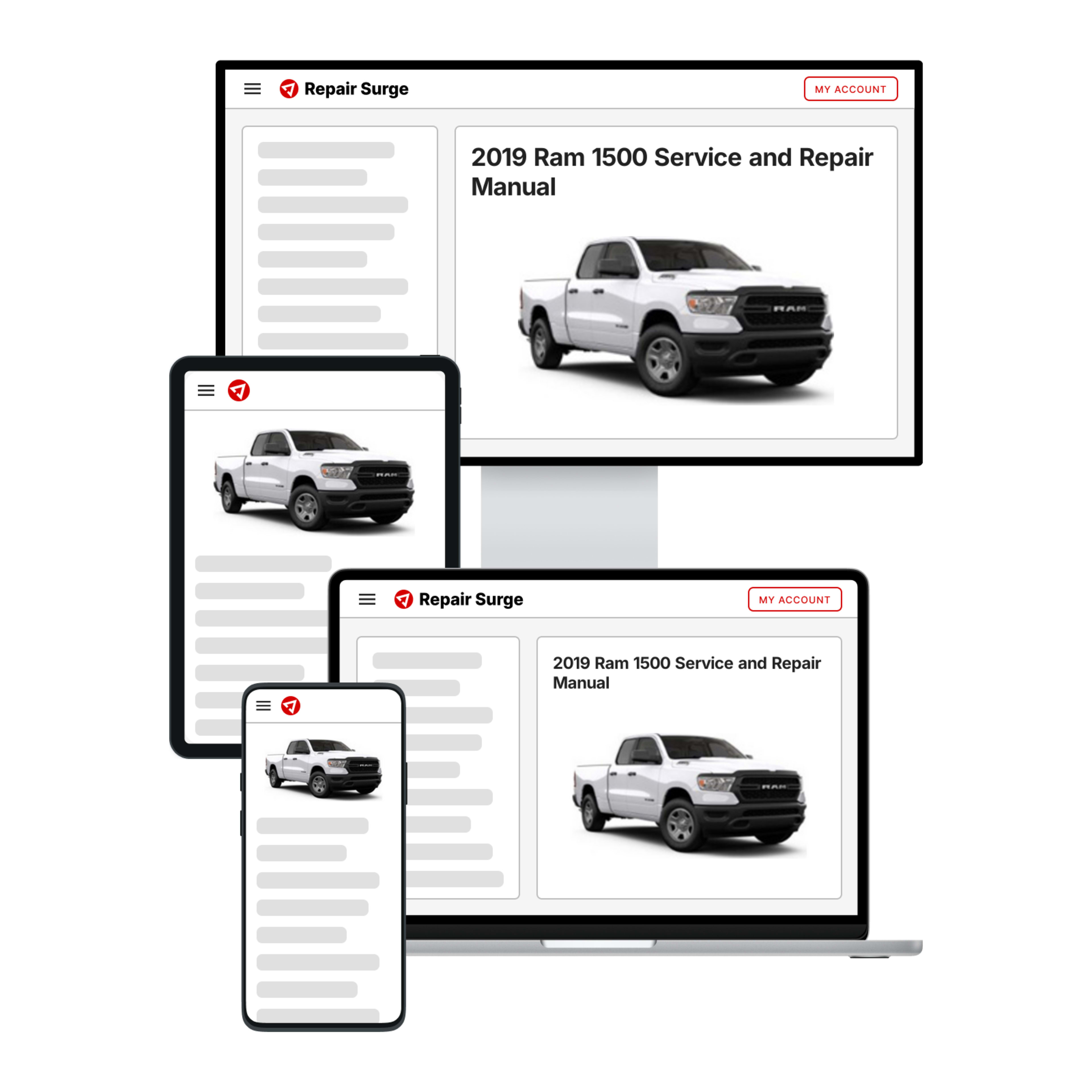 2019 Ram 1500 service and repair manual hero image