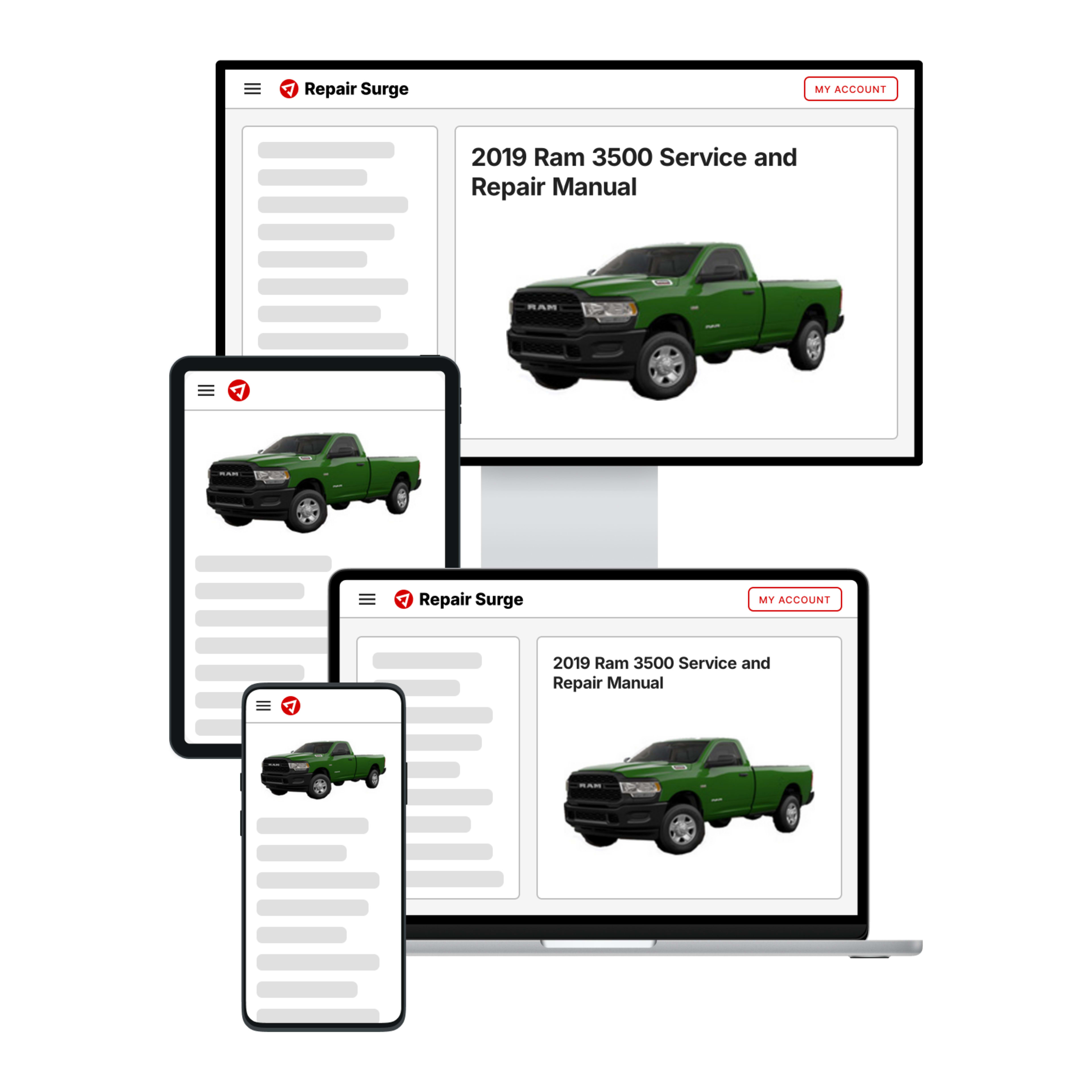 2019 Ram 3500 service and repair manual hero image