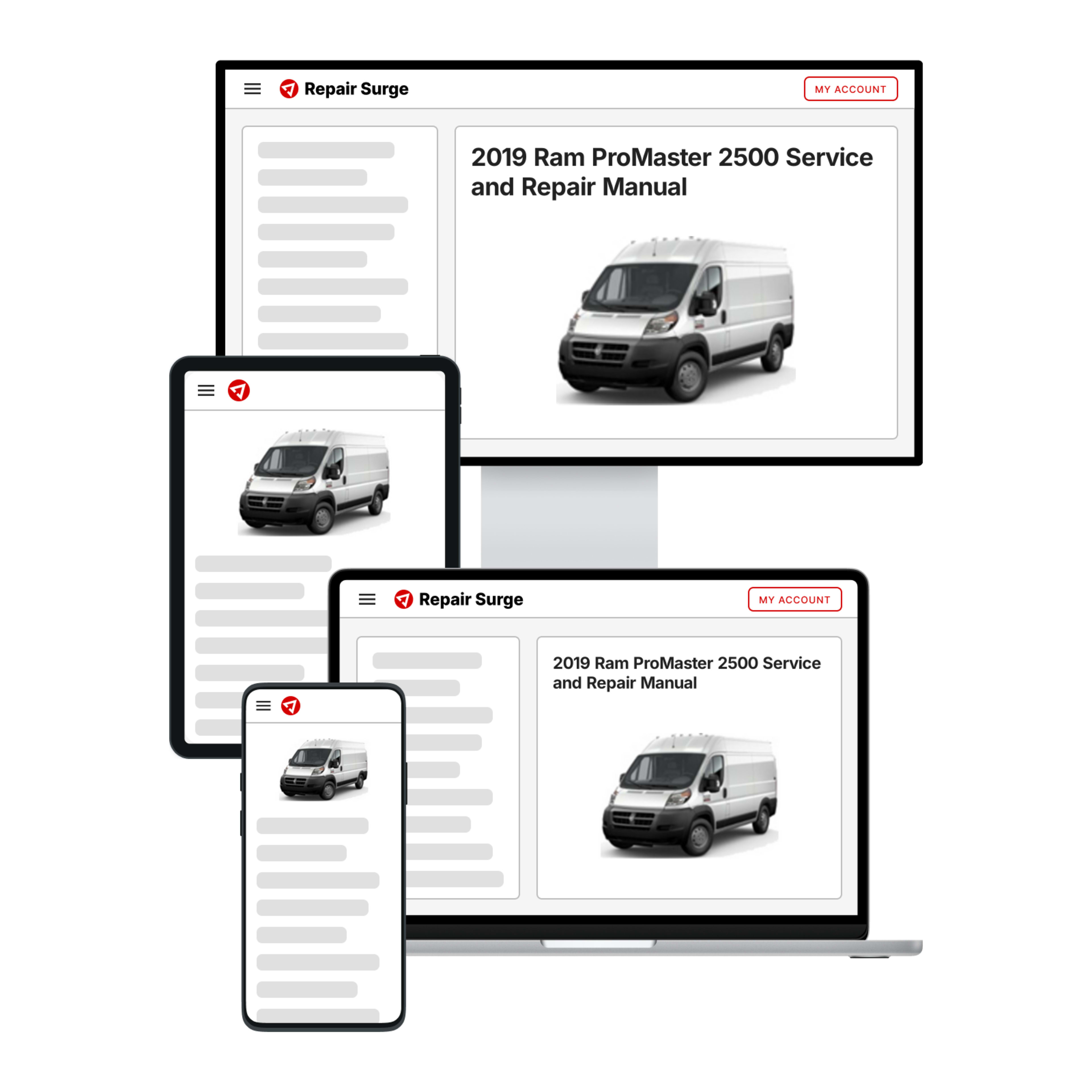 2019 Ram ProMaster 2500 service and repair manual hero image
