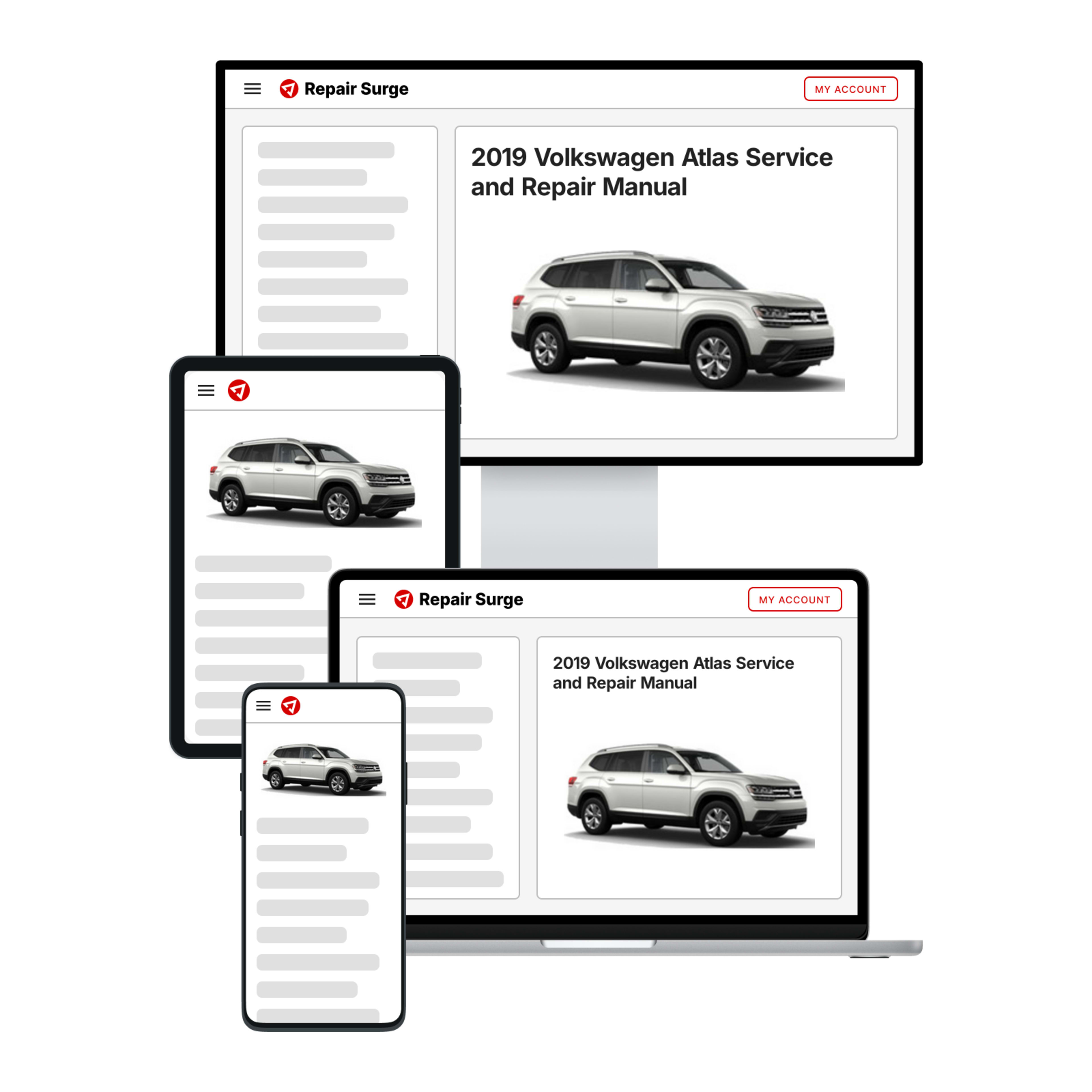 2019 Volkswagen Atlas service and repair manual hero image