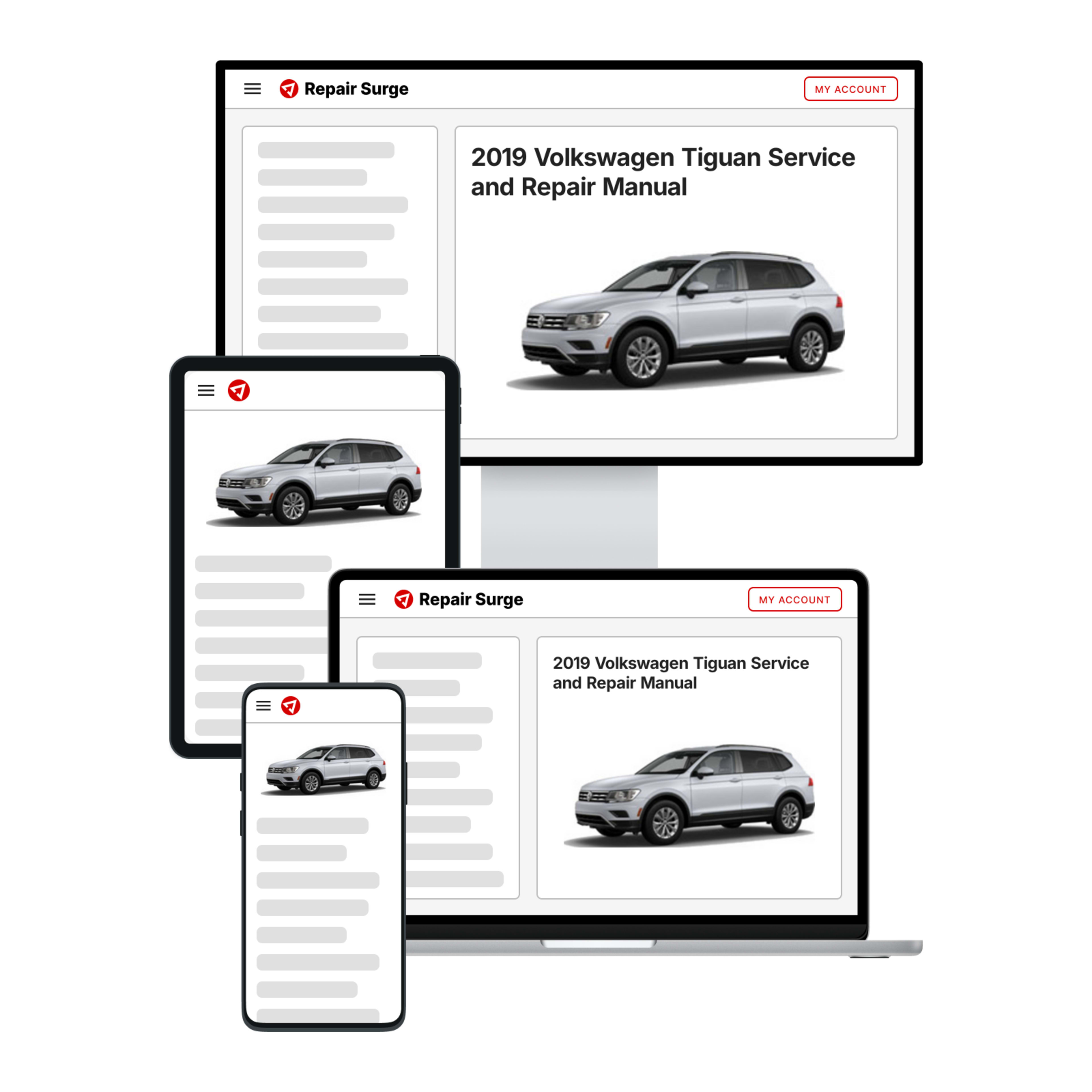 2019 Volkswagen Tiguan service and repair manual hero image