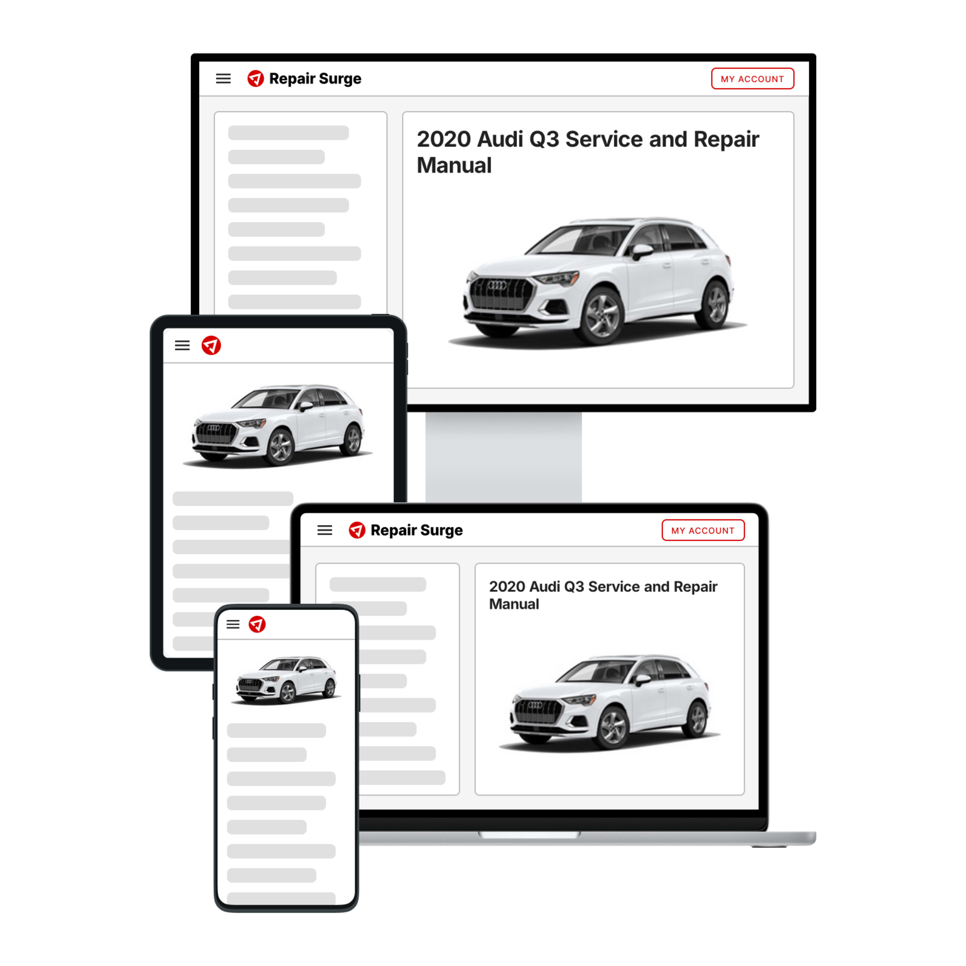 2020 Audi Q3 service and repair manual hero image
