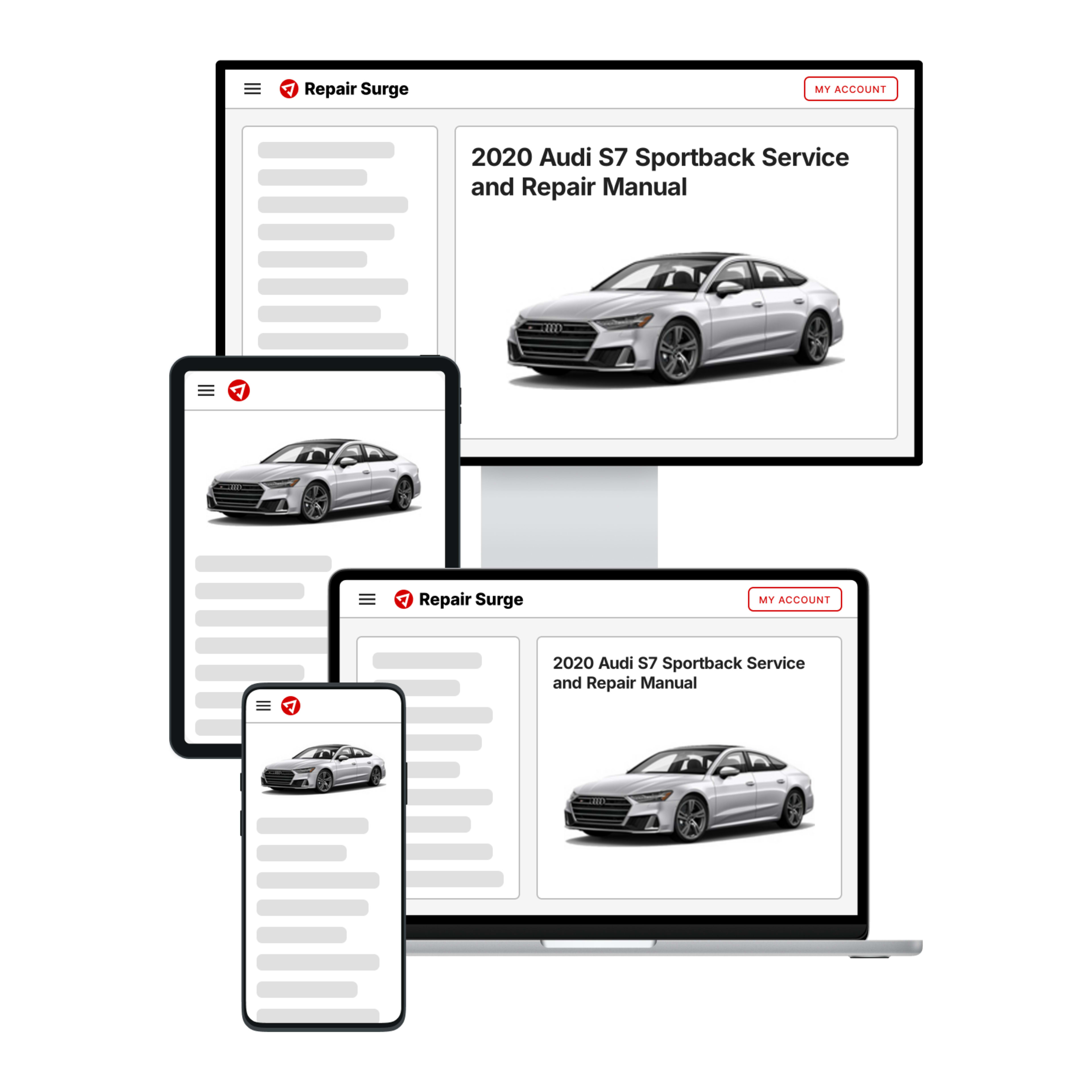 2020 Audi S7 Sportback service and repair manual hero image