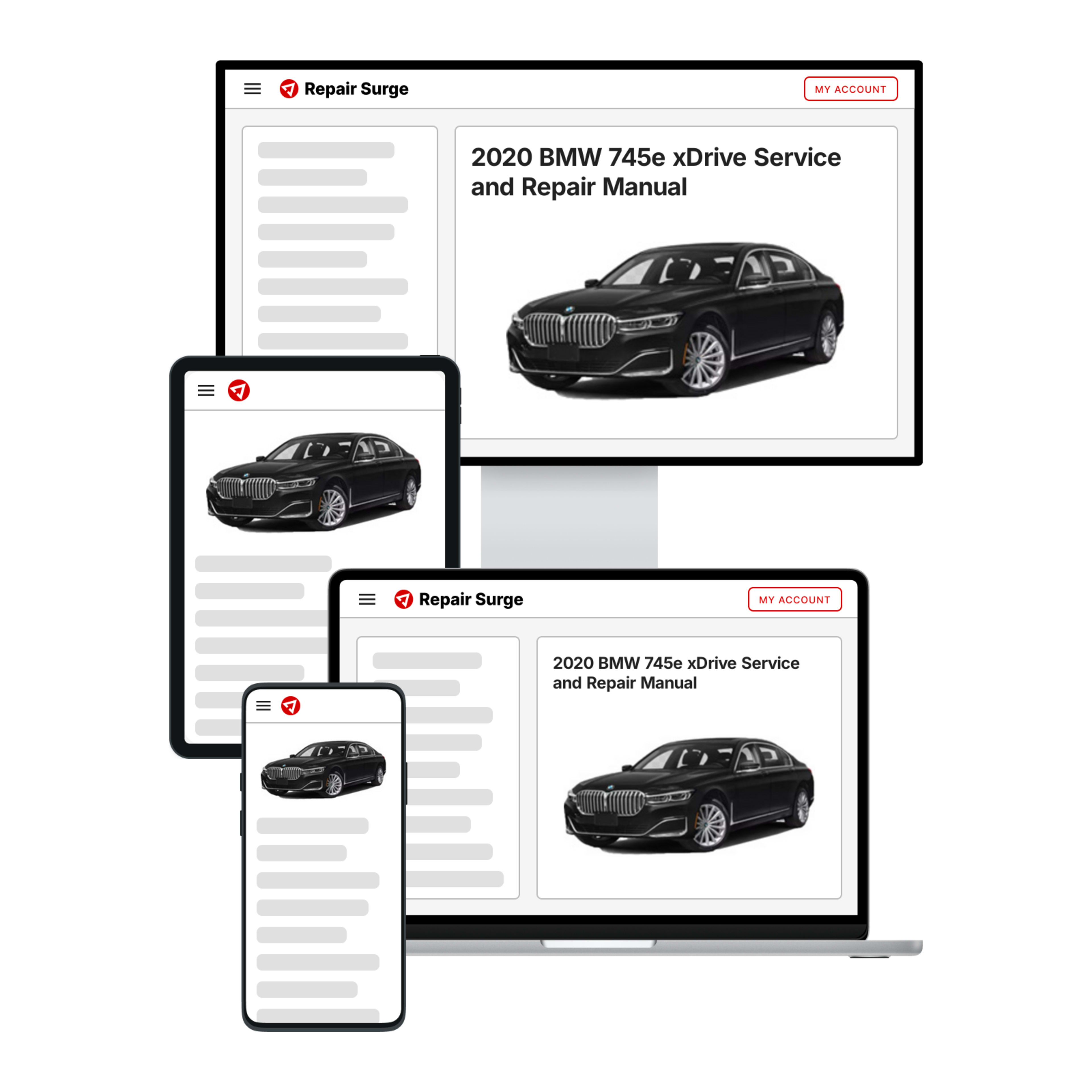 2020 BMW 745e xDrive service and repair manual hero image