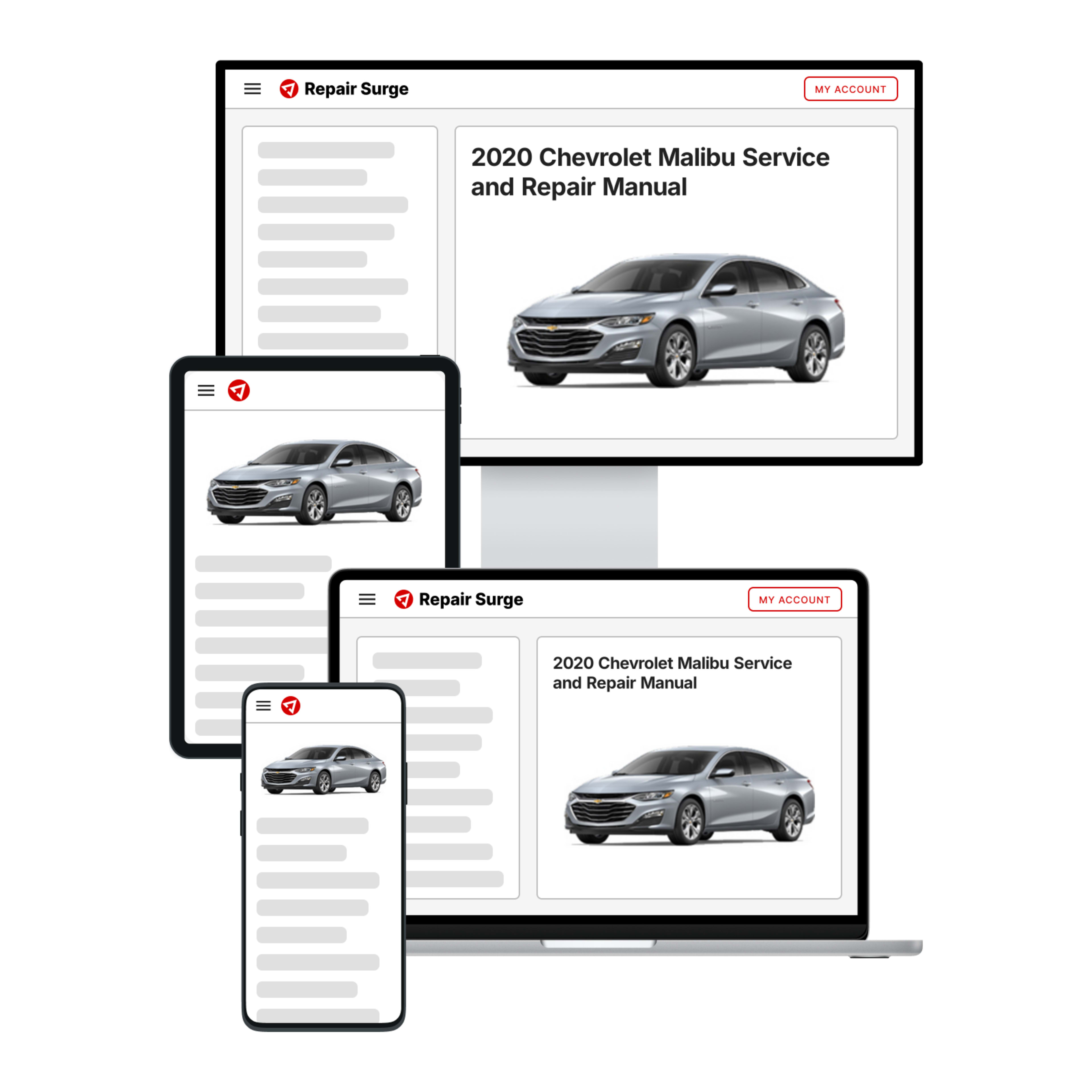 2020 Chevrolet Malibu service and repair manual hero image