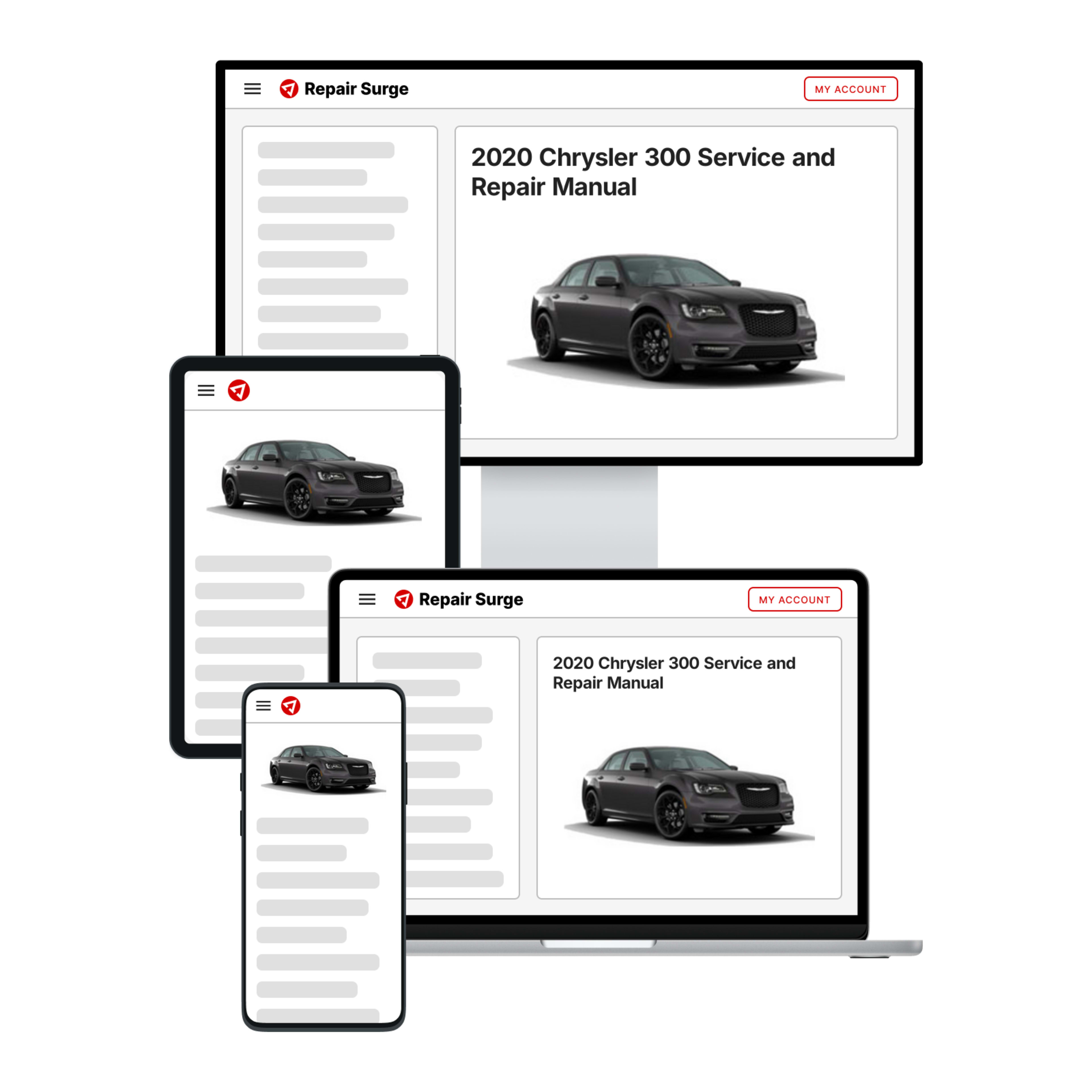 2020 Chrysler 300 service and repair manual hero image