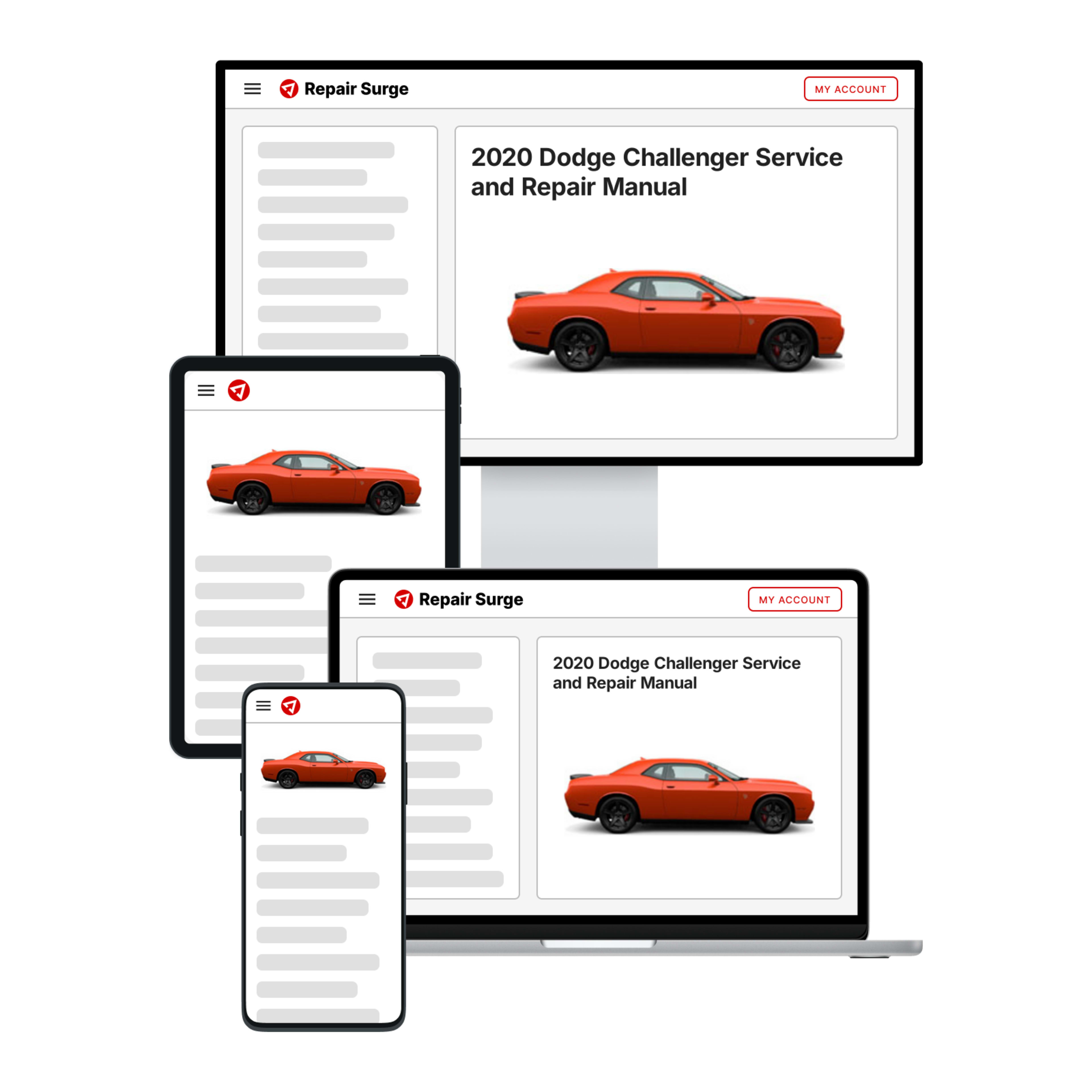 2020 Dodge Challenger service and repair manual hero image