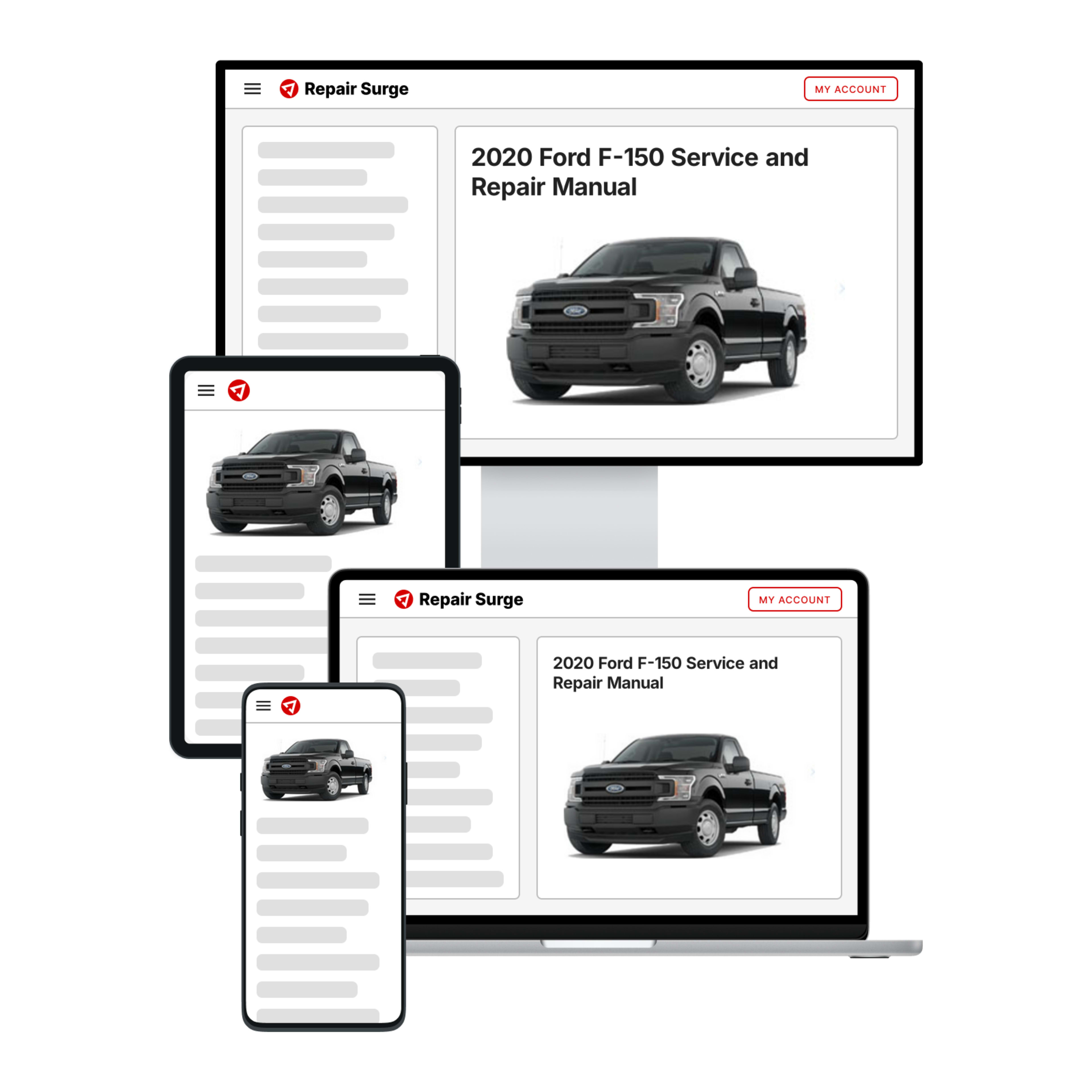 2020 Ford F-150 service and repair manual hero image