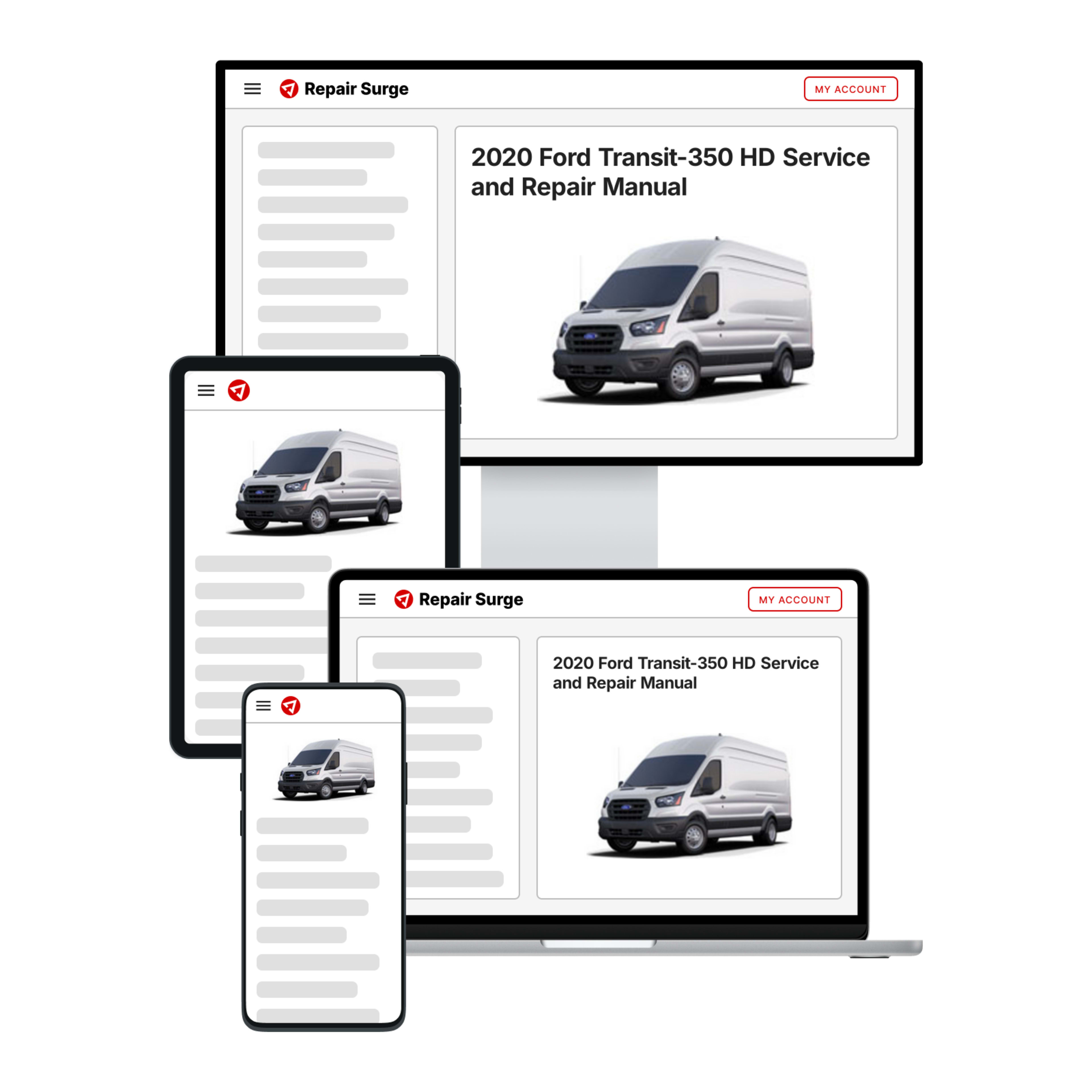 2020 Ford Transit-350 HD service and repair manual hero image