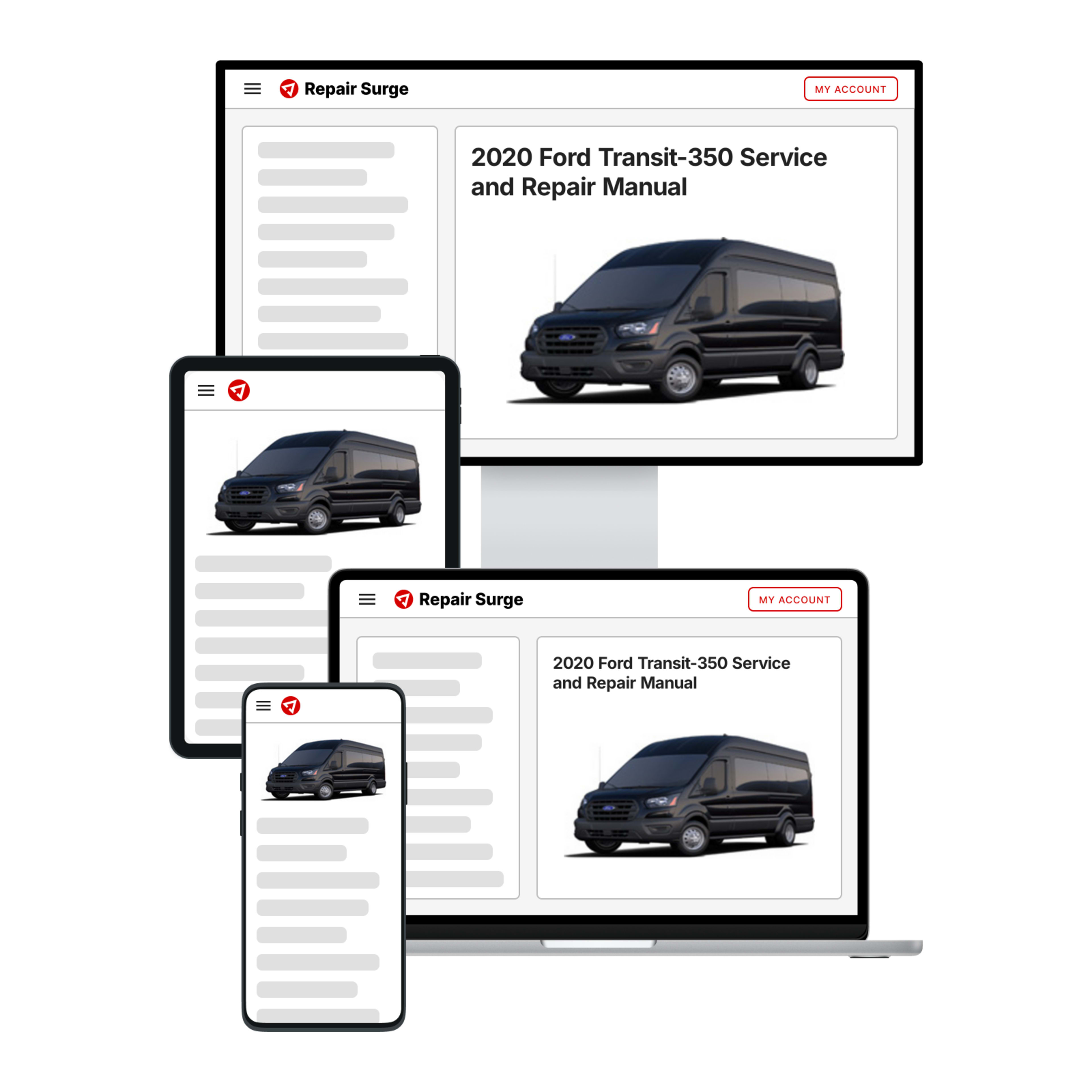 2020 Ford Transit-350 service and repair manual hero image